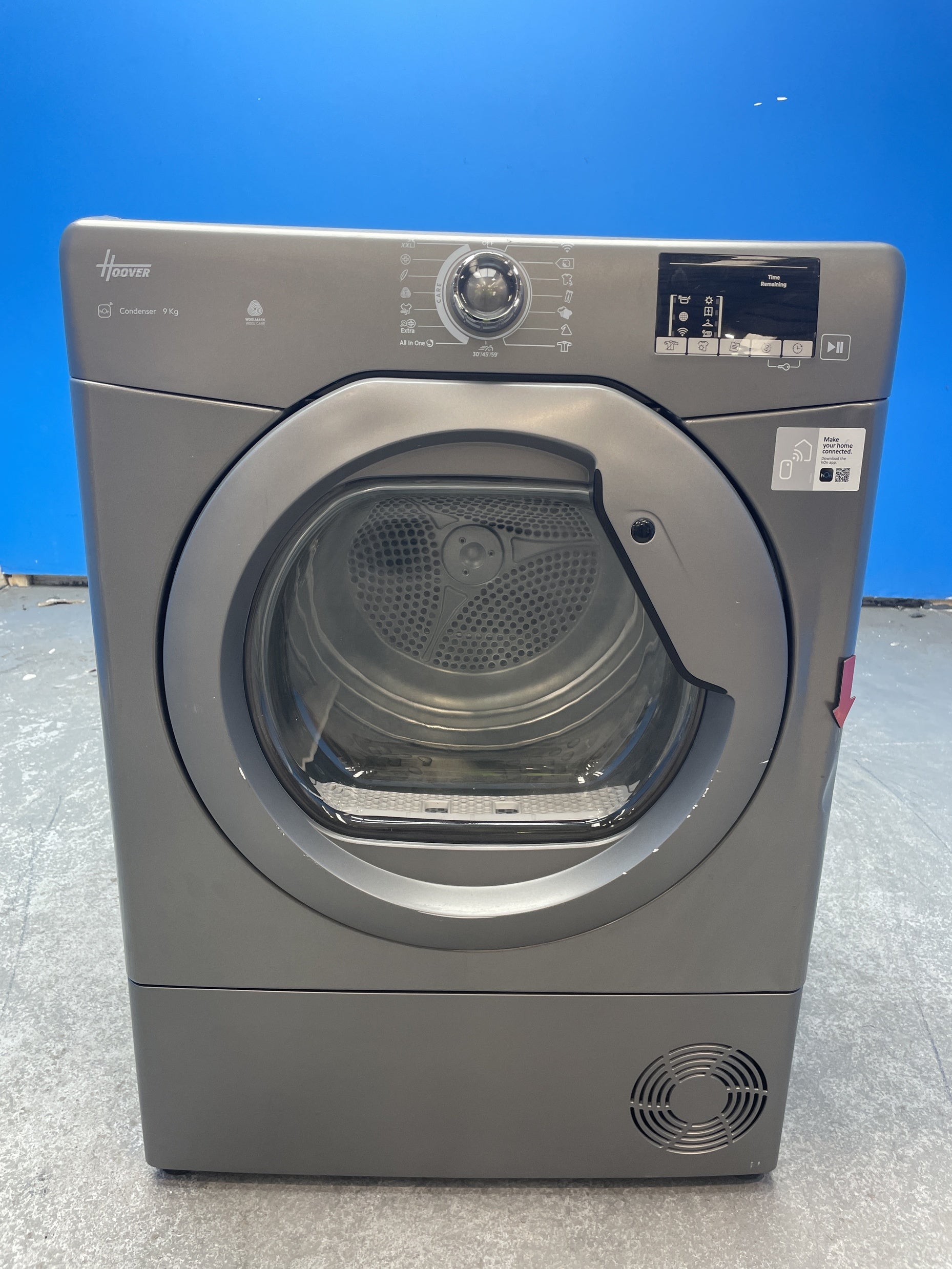 #GRC-158-589 - Hoover H-DRY 300 HLE C9DRGR-80 9kg Smart Condenser Tumble Dryer