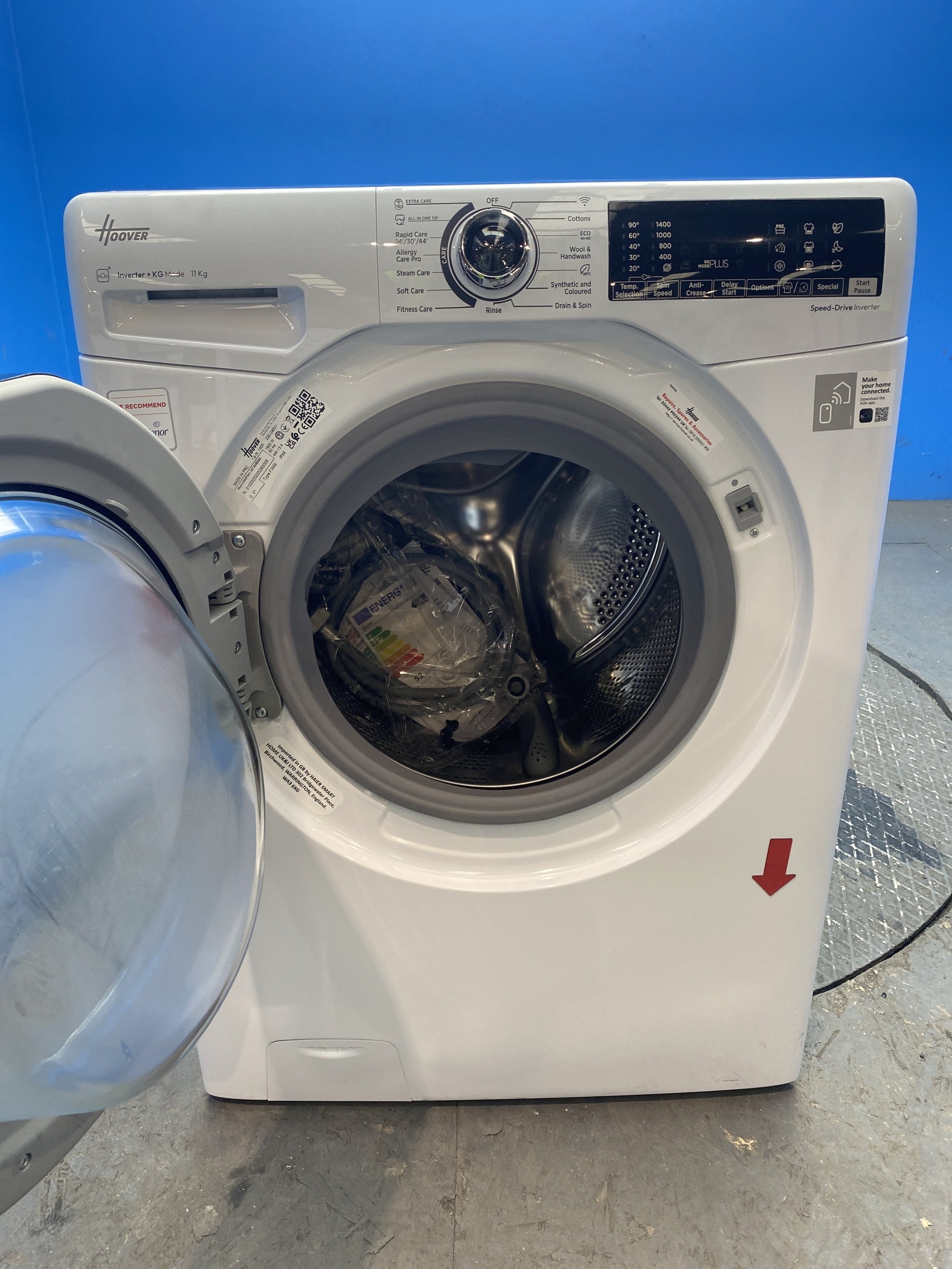 #GRC-156-887 - Hoover H3WPS4116TAMB5 11kg 1400 Spin Washing Machine