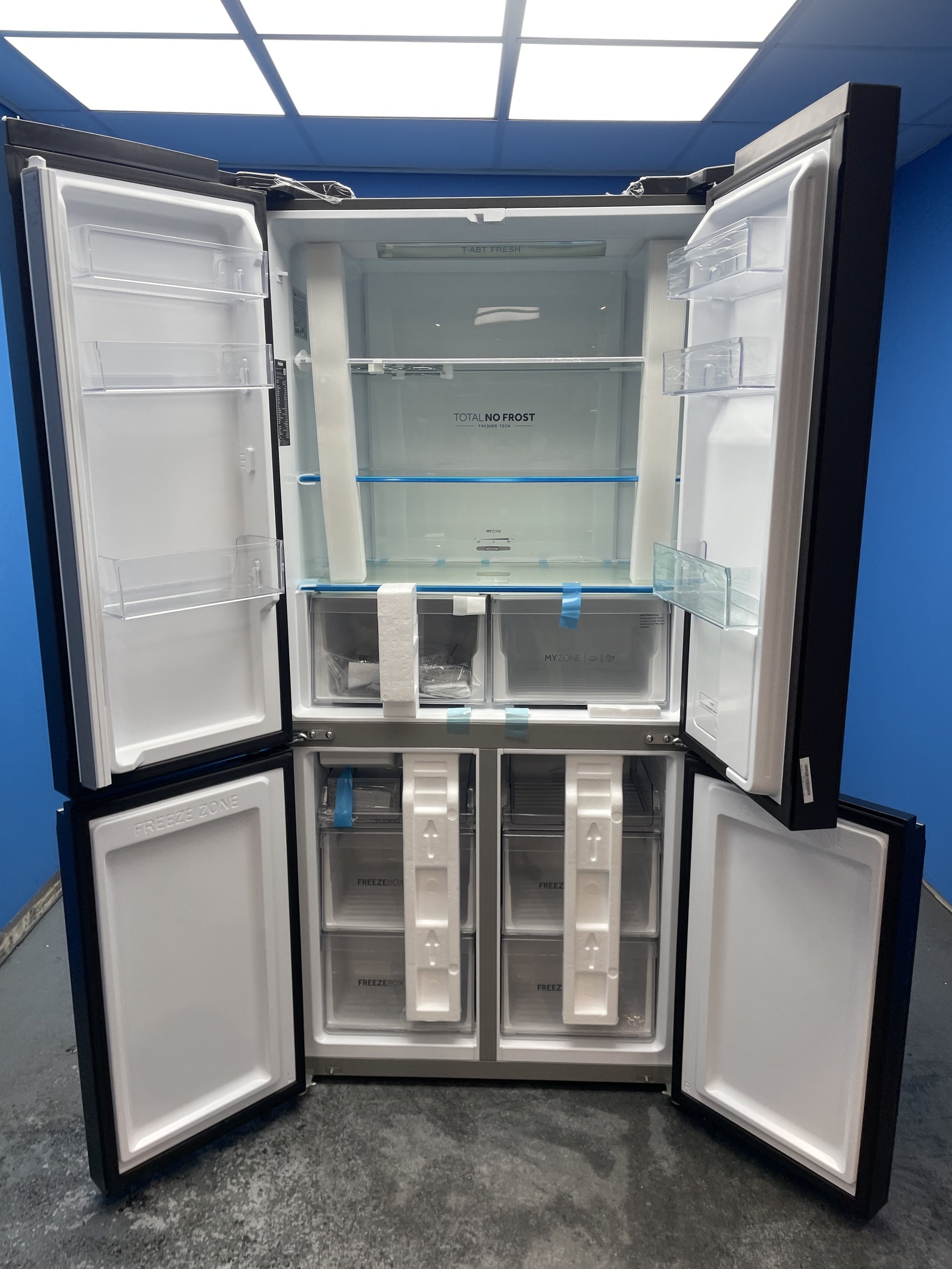 #GRC-155-448 - Haier HCR5919EHMB 528 Litre American Style Fridge Freezer
