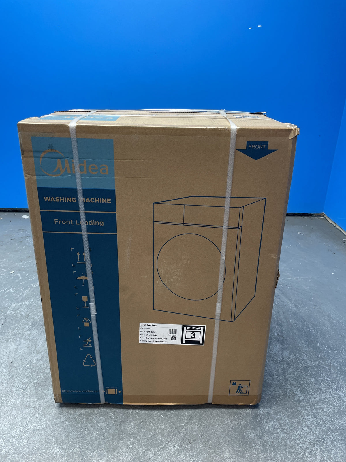 #GRC-158-896 - Midea MF20EW80WB Smart 8kg 1400rpm Washing Machine