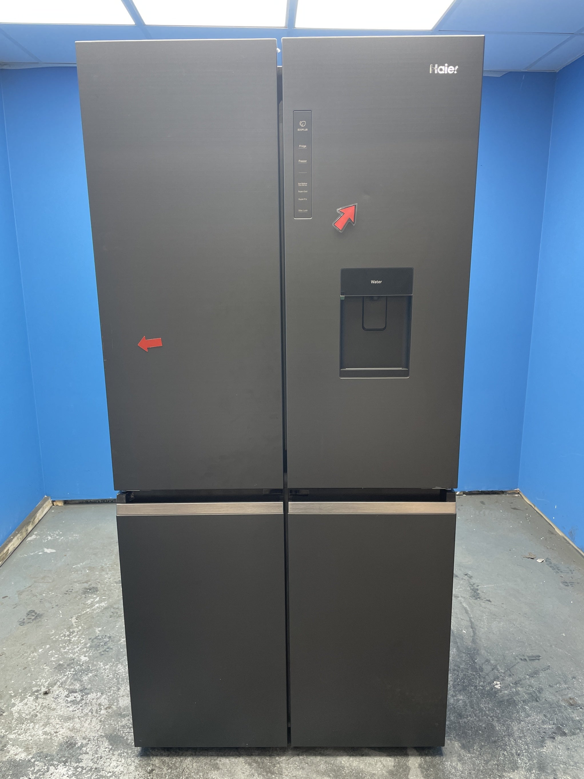 #GRC-155-448 - Haier HCR5919EHMB 528 Litre American Style Fridge Freezer