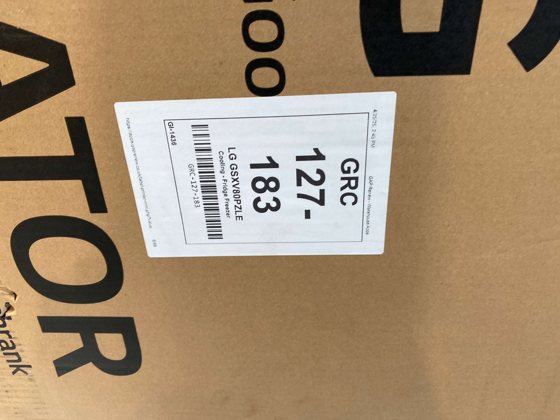 LG InstaView™ GSXV80PZLE American Style Fridge Freezer