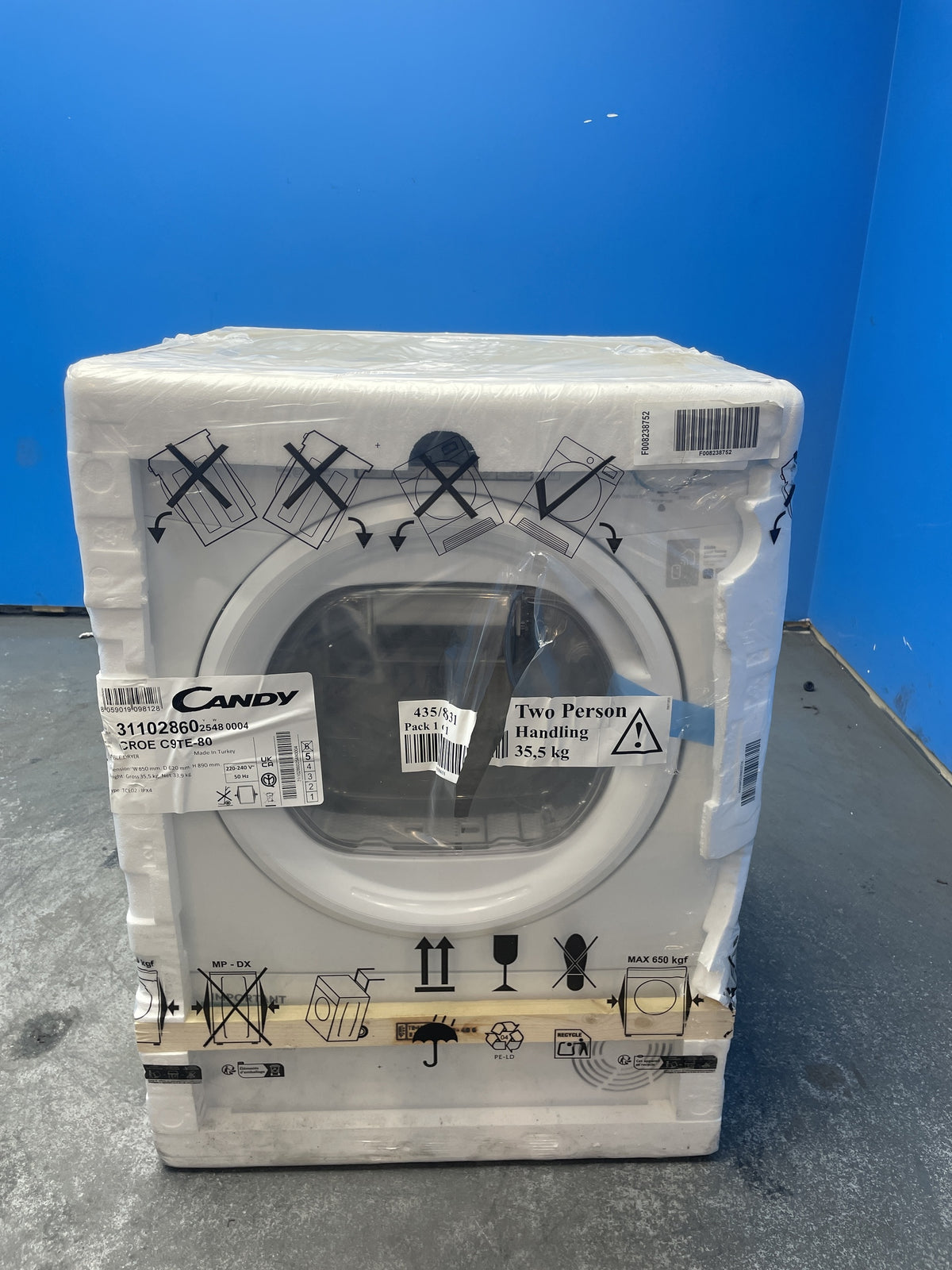 #GRC-162-791 - Candy Smart Pro 9kg Condenser Tumble Dryer – WiFi Connected, White, 59.0cm Wide