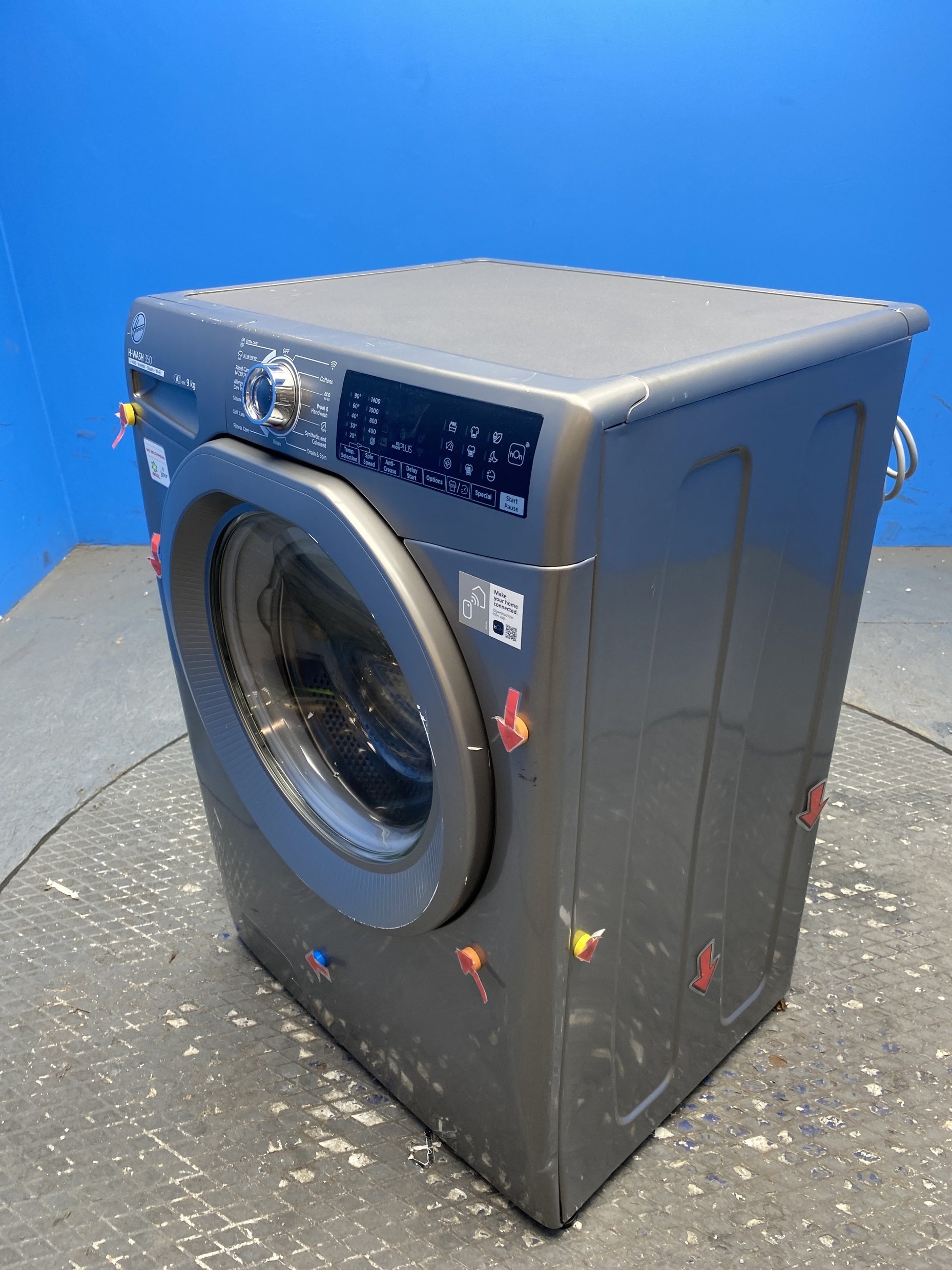 #GRC-148-683 - Hoover H3WPS496TMRR6 9kg 1400 Spin Washing Machine