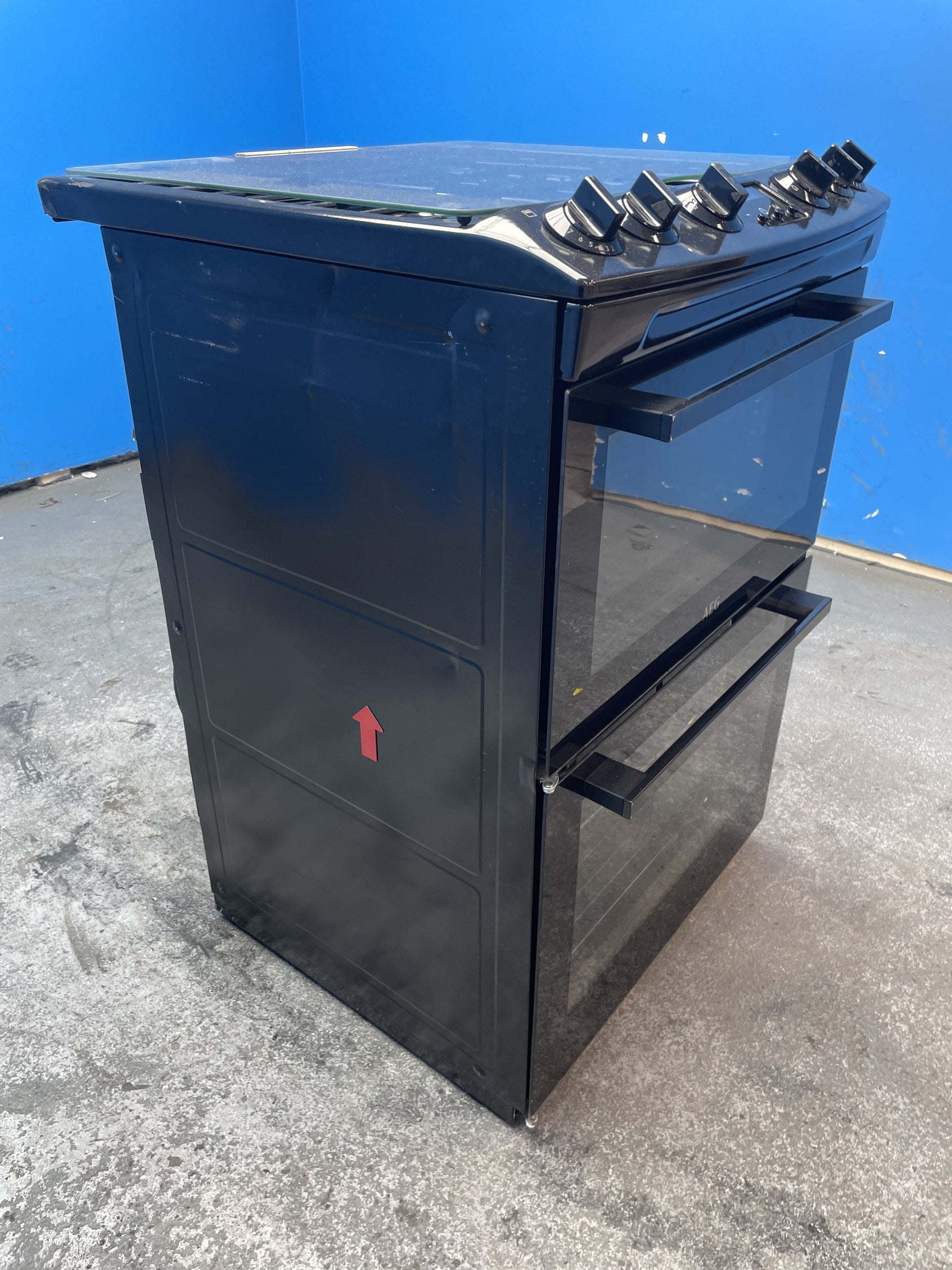 #GRC-155-929 - AEG CGX6130ACB 60cm Catalytic Freestanding Double Gas Cooker