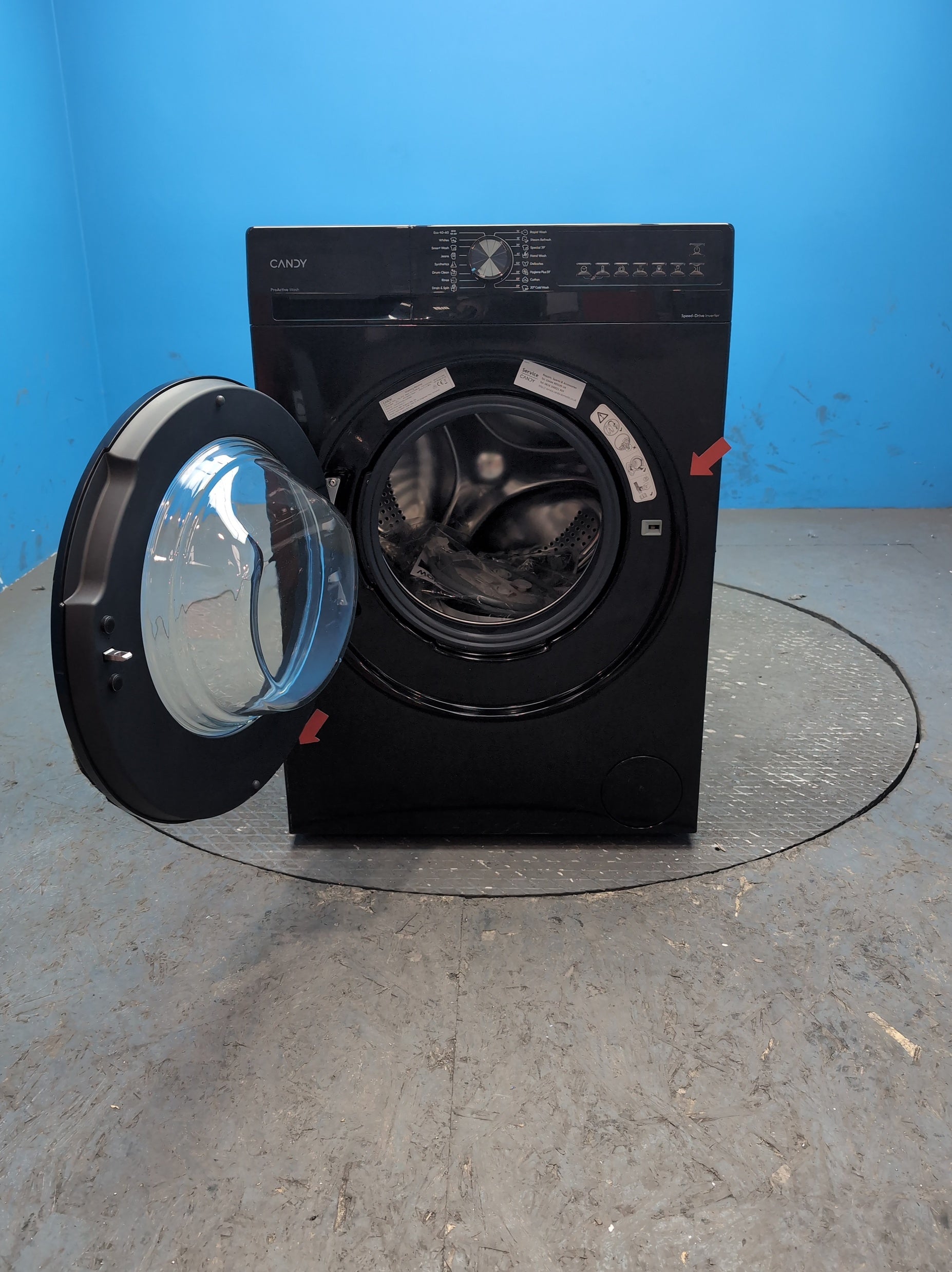 #GRC-164-422 - Candy Quick Pro 10kg 1400rpm Washing Machine – Inverter Motor, 8 Quick Cycles, Black