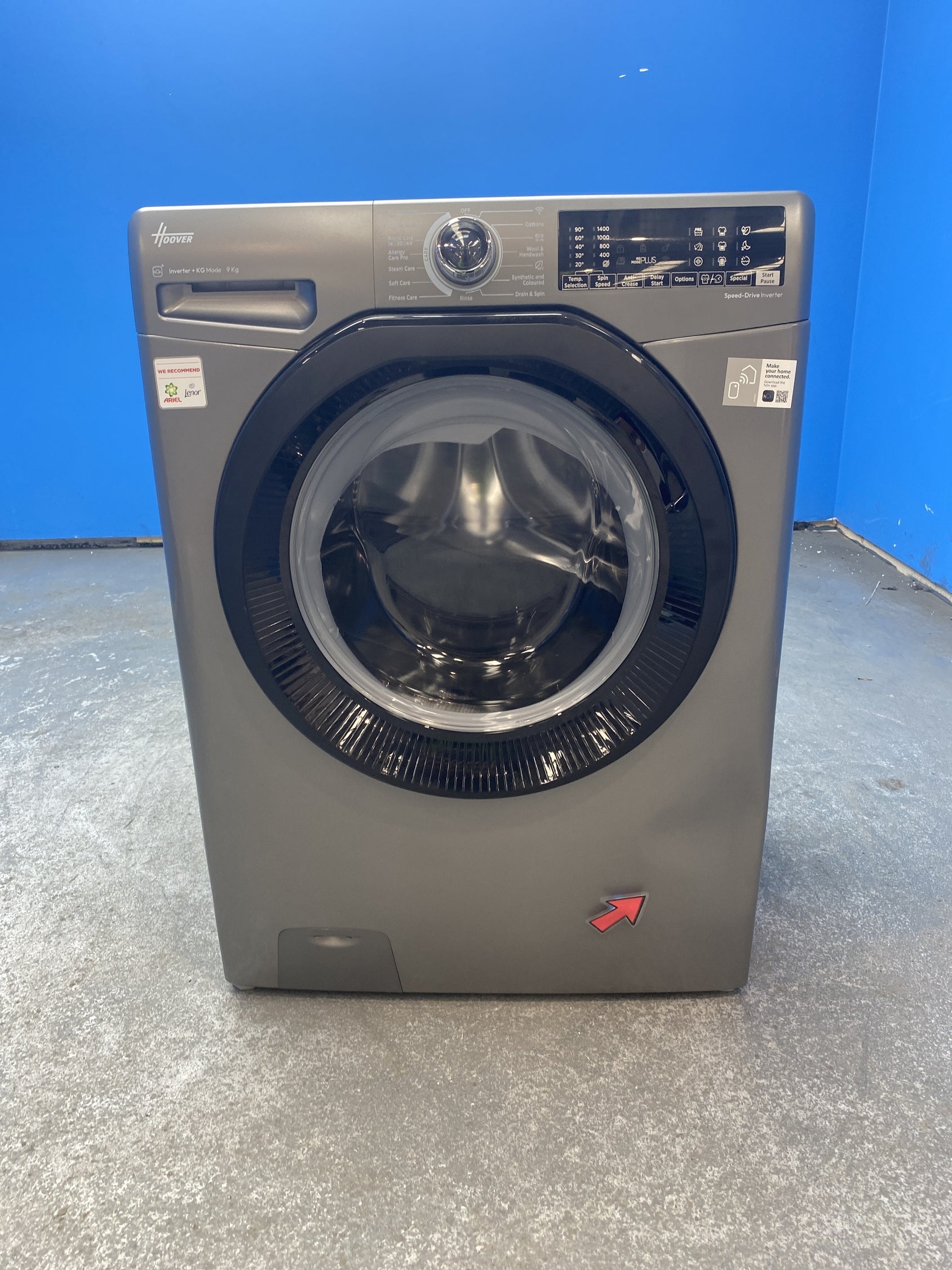 #GRC-156-060 - Hoover H3WPS496TAMBR680 9kg 1400 Spin Washing Machine