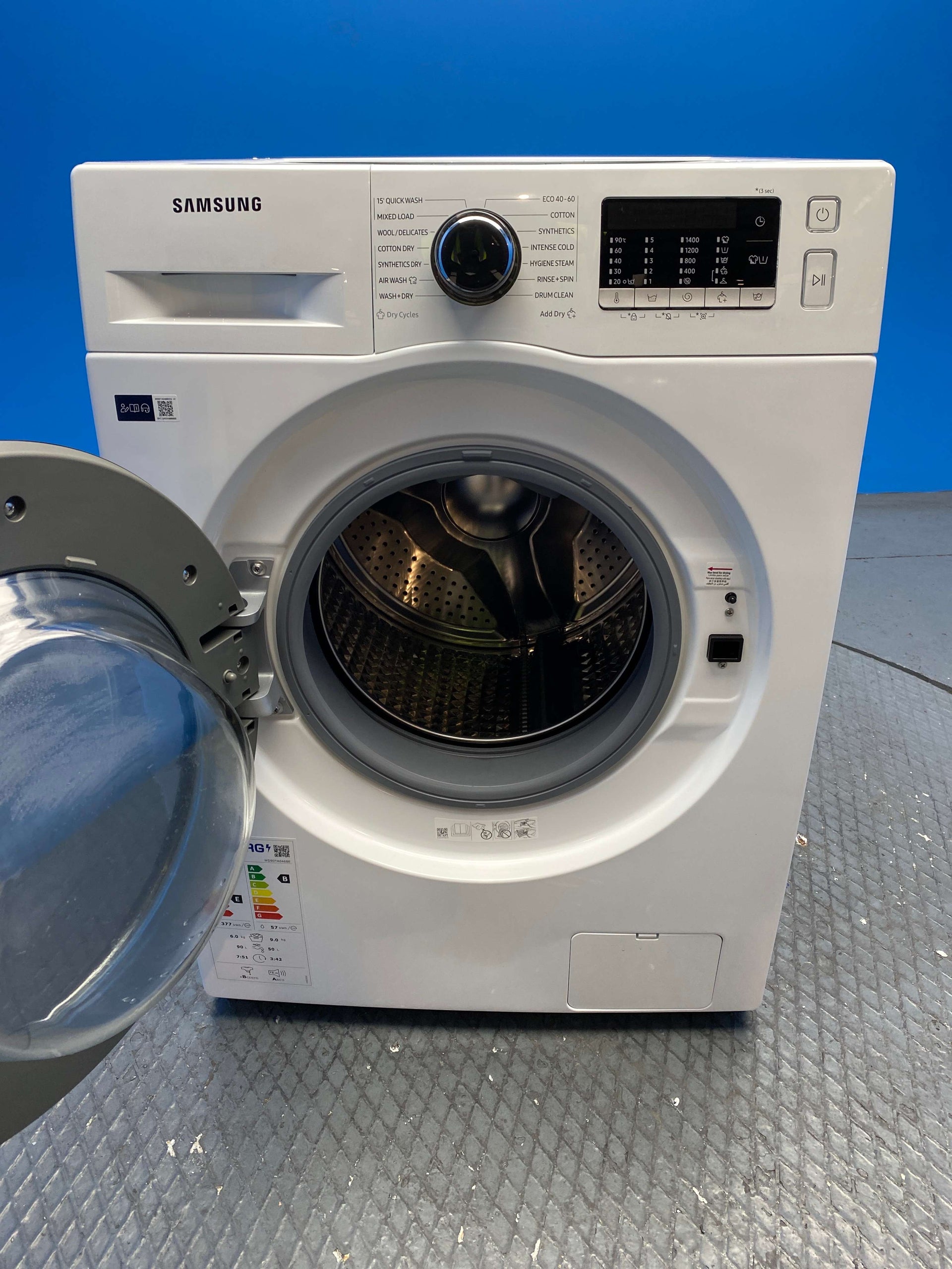 Samsung WD90TA046BE/EU 9/6kg 1400 Spin ecobubble™ Washer Dryer