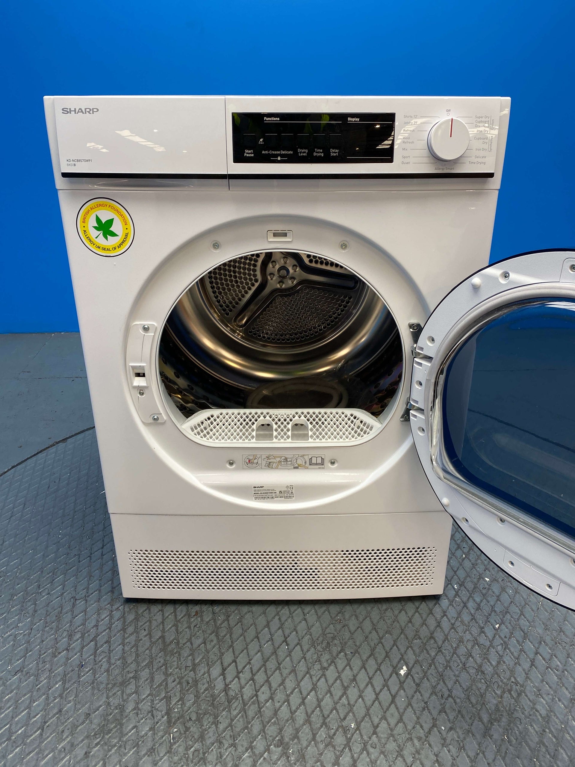 Sharp KD-NCB8S7GW91 8kg Condenser Tumble Dryer