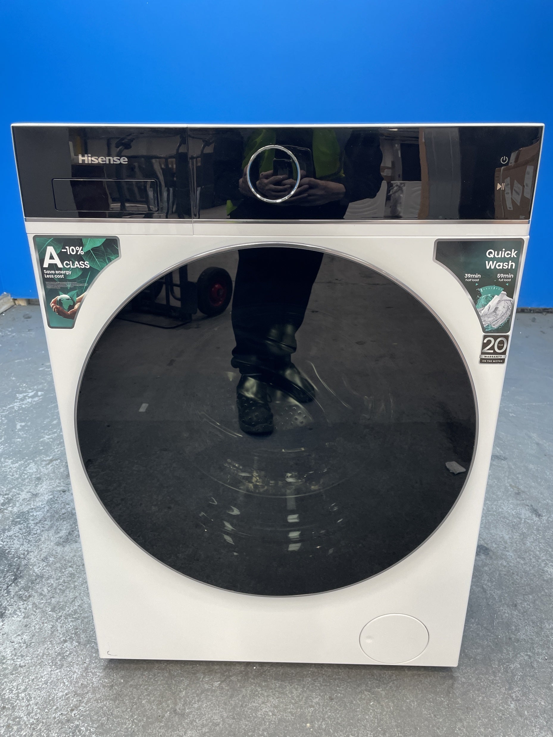 #GRC-157-809 - Hisense WF5I9043BWFS 9kg 140rpm KitchenFit Washing Machine