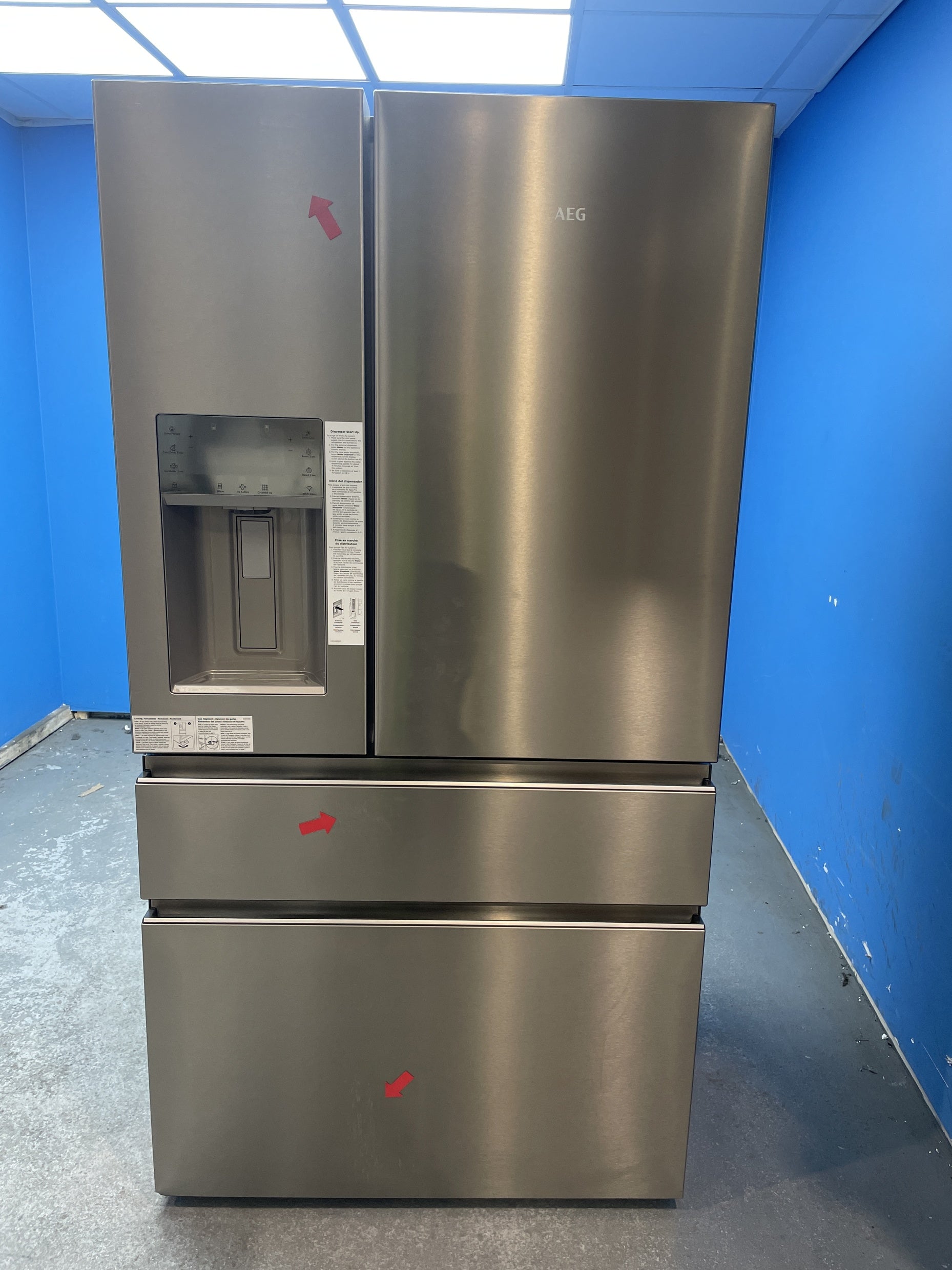 #GRC-158-321 - AEG RMB954E9VX 9000 Series MultiSwitch French Door Fridge Freezer