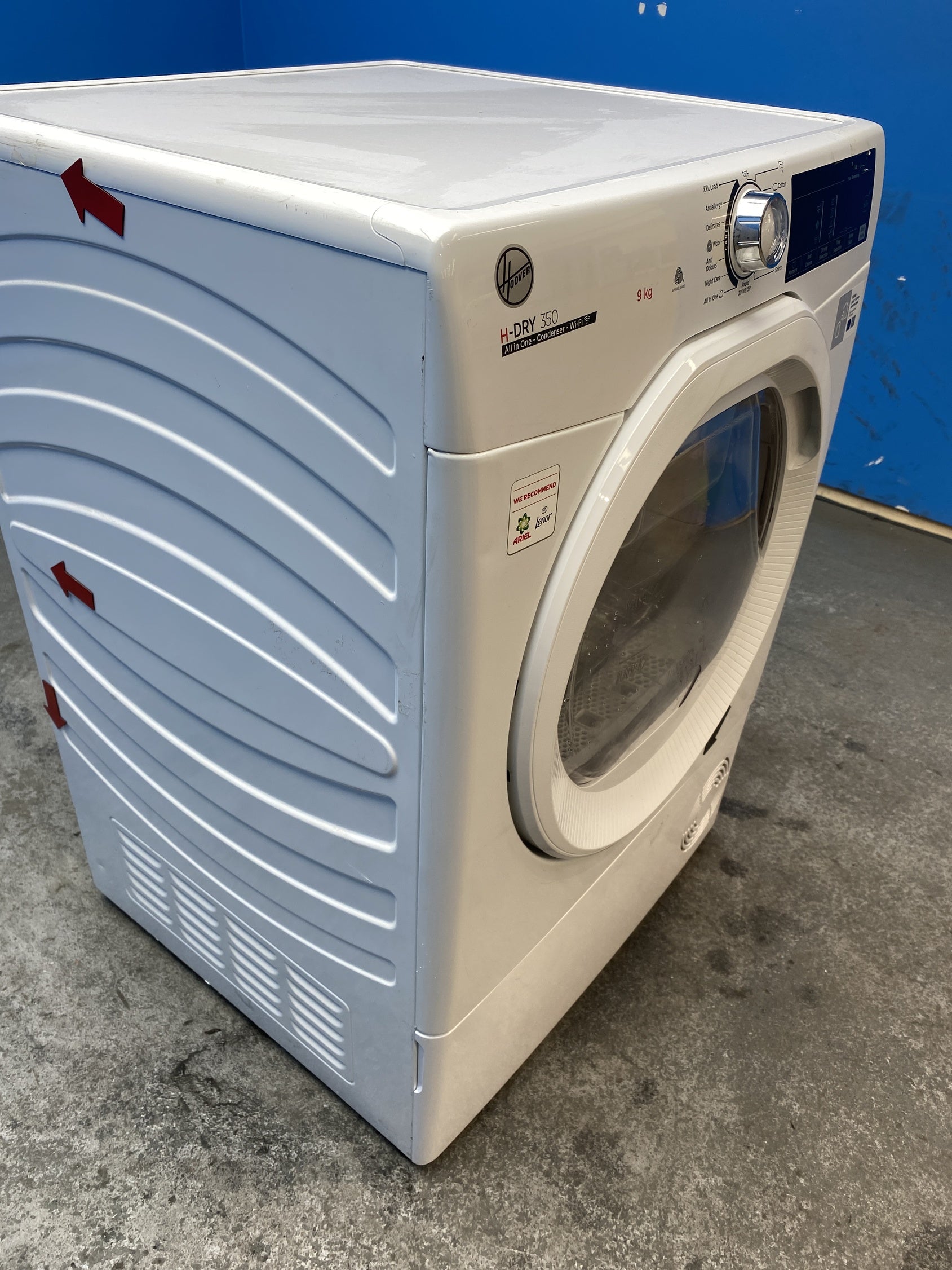 #GRC-157-665 - Hoover HRE C9TE-80 9kg Condenser Tumble Dryer with Wi-Fi