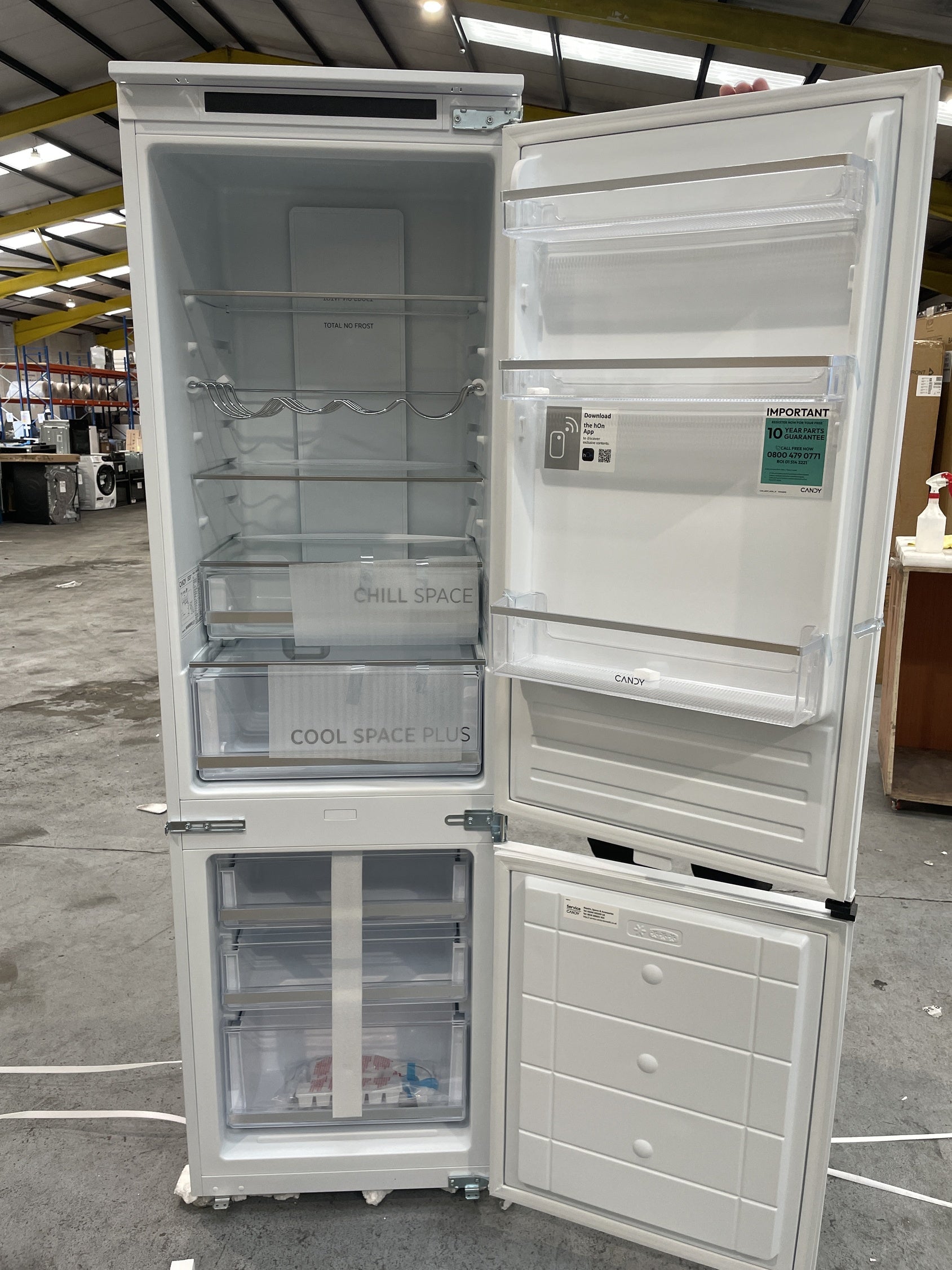 #GRC-157-912 - Candy CBBMT18EK Integrated 244 Litre Smart Fridge Freezer