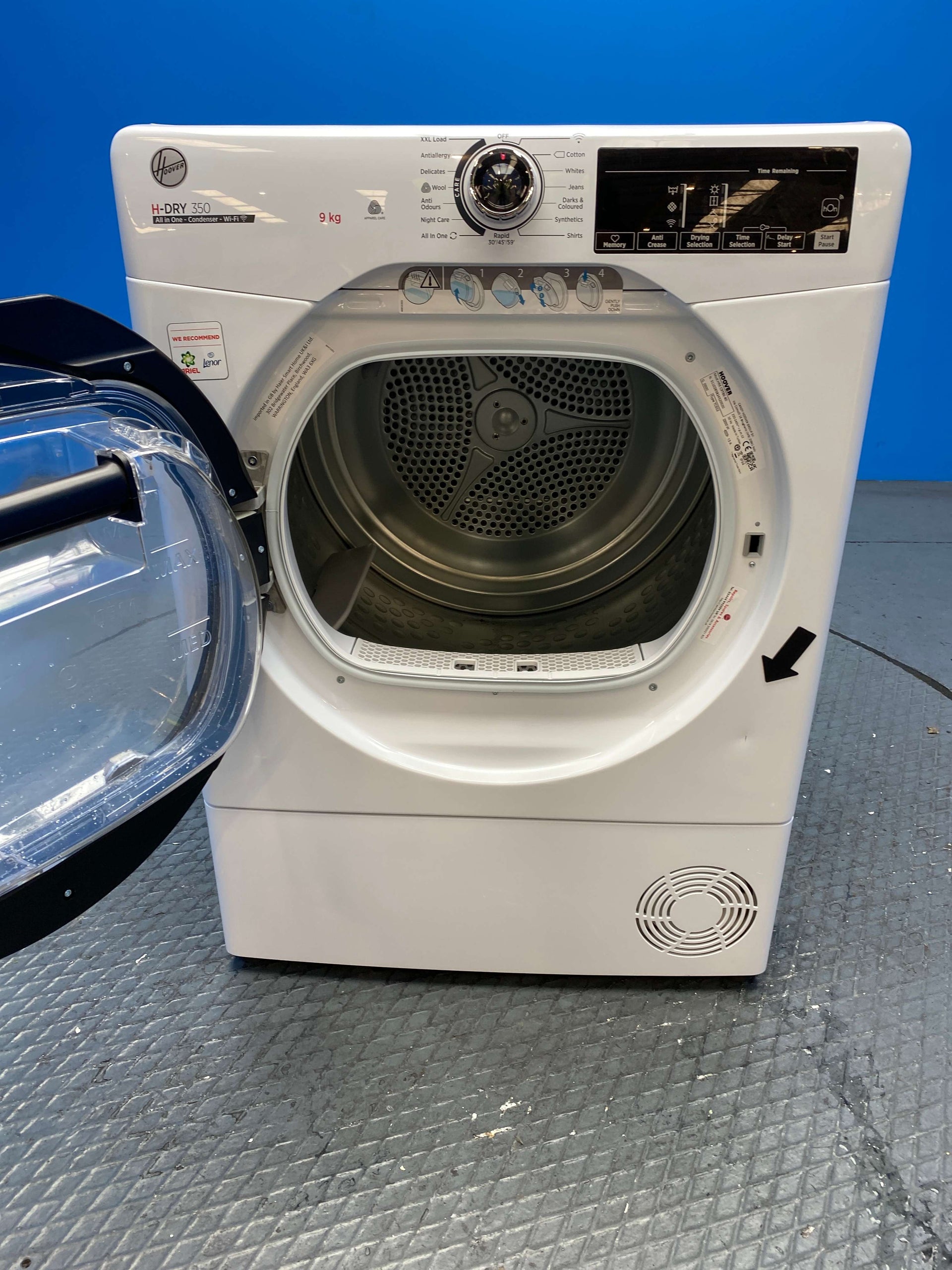 Hoover H-DRY 350 HREC9TBE-80 9kg Condenser Tumble Dryer