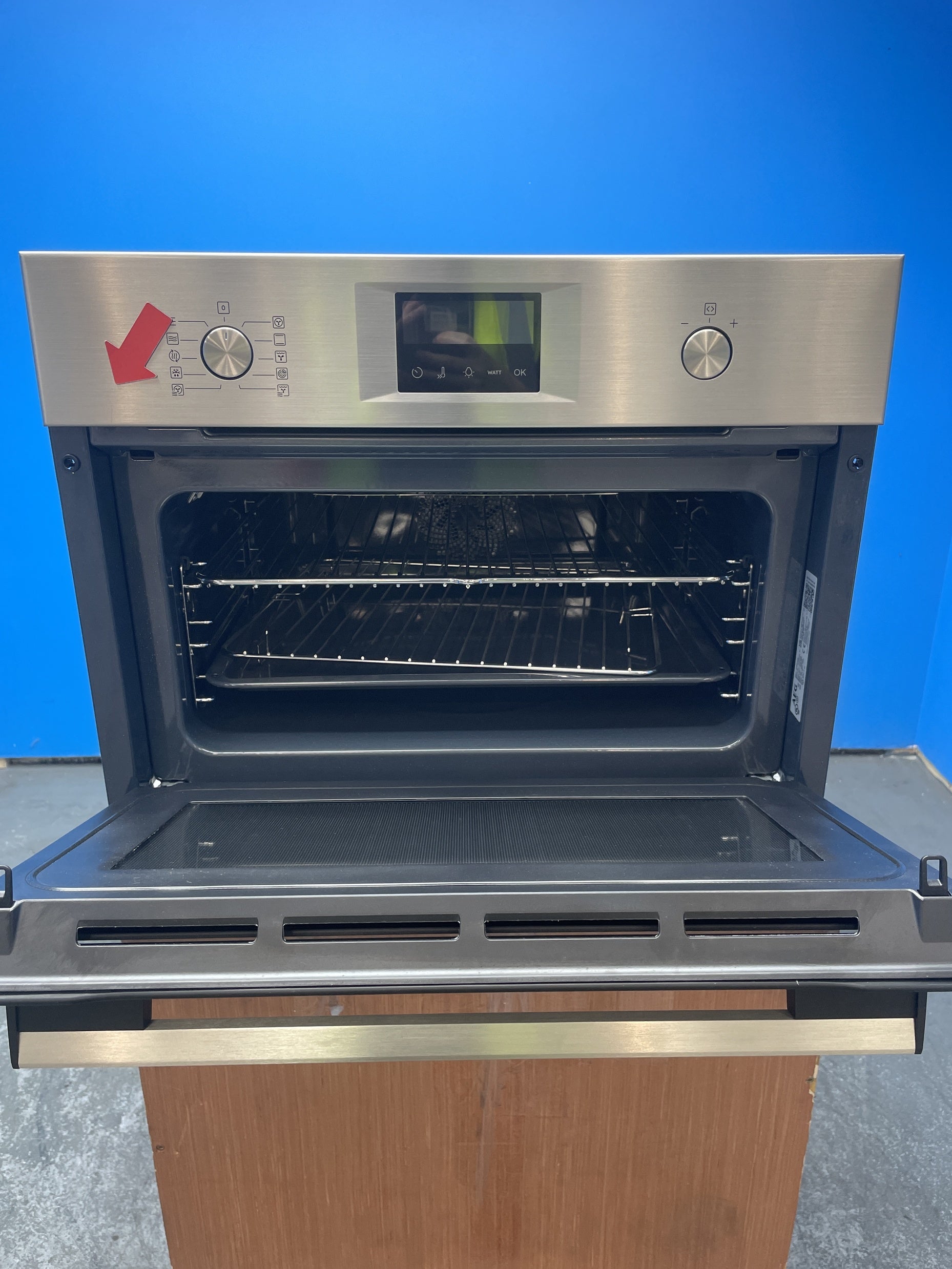 #GRC-155-909 - AEG 6000 CombiQuick 44L Built-In Combi Microwave – 1000W Grill, Steel