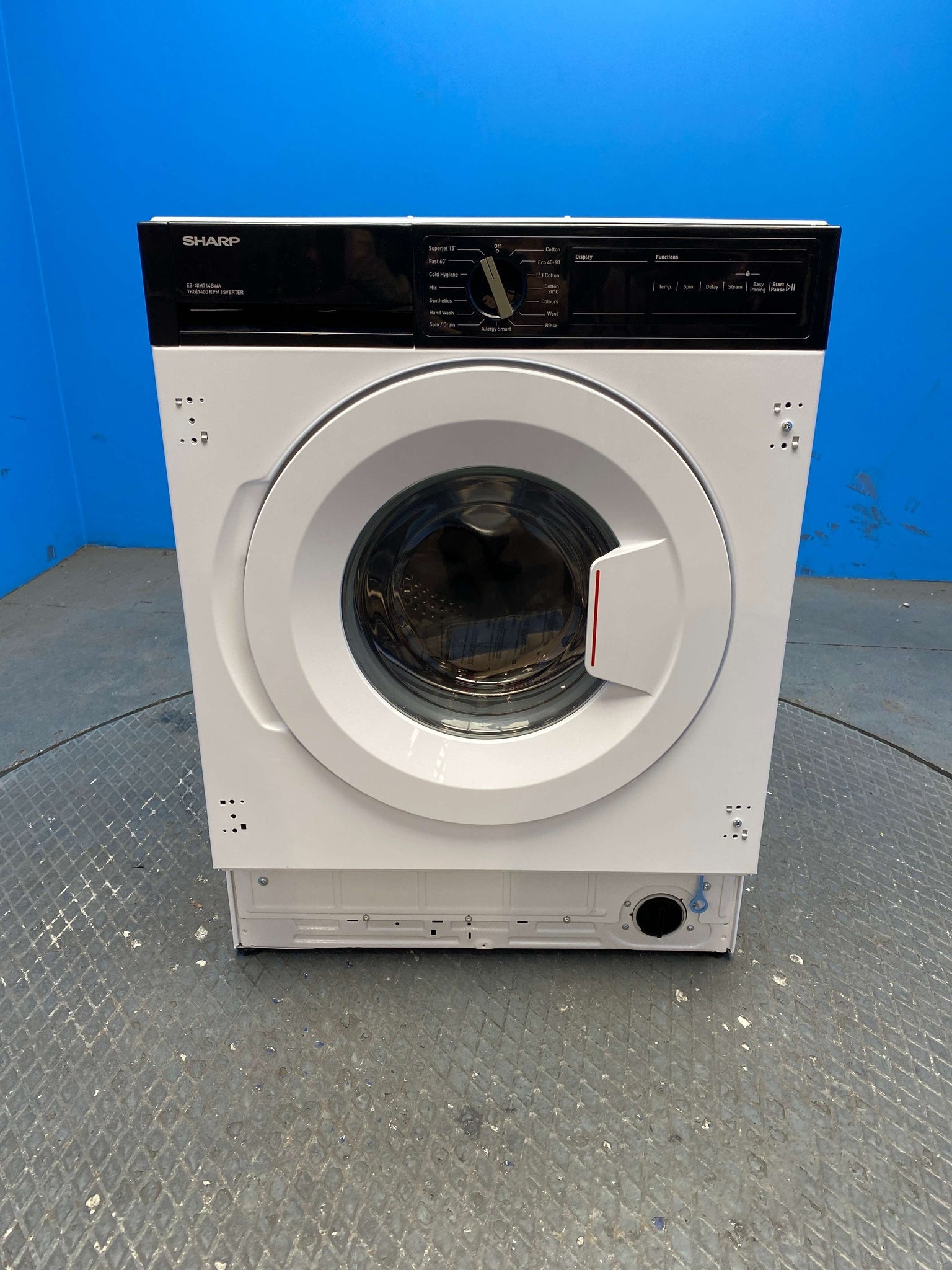 Sharp ES-NIH714BWA Integrated 7kg 1400 Spin Washing Machine