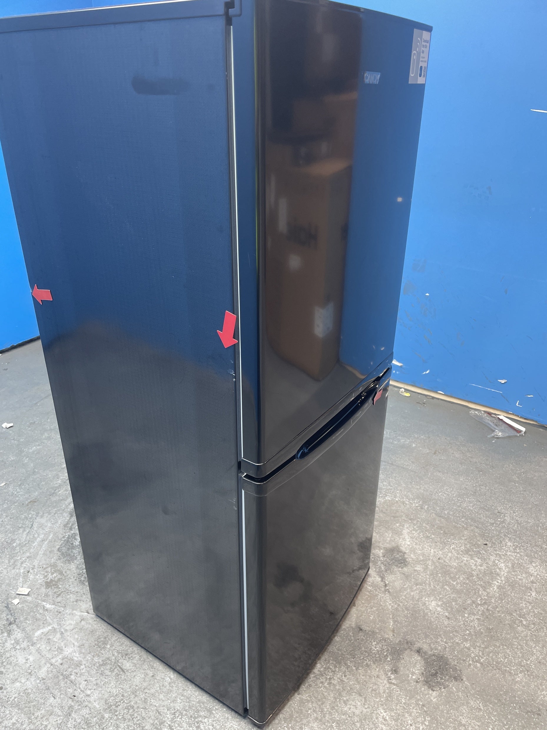 #GRC-157-858 - Candy CCH1S513EBK 185 Litre Combi Fridge Freezer