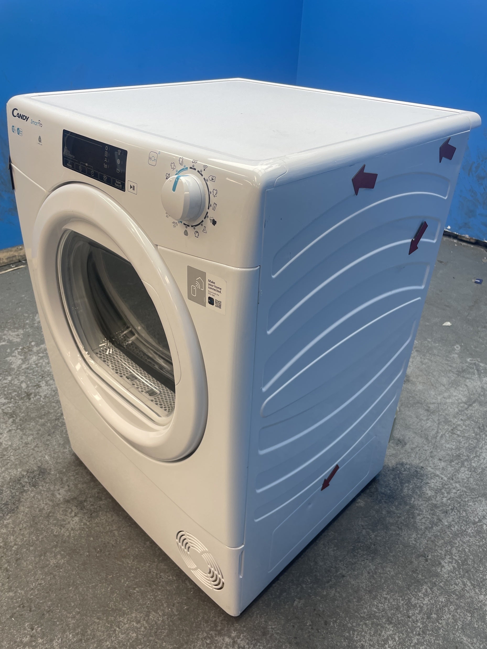 #GRC-159-014 - Candy Smart Pro CSOEC10TG-80 Wifi 10kg Condenser Tumble Dryer