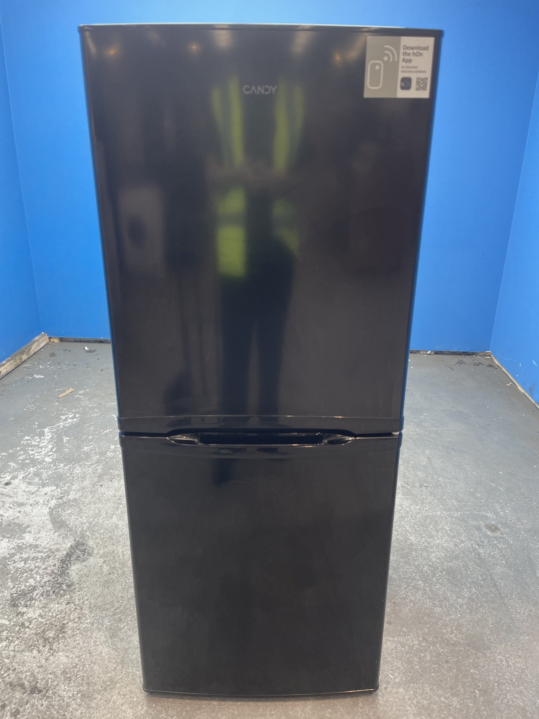 #GRC-158-407 - Candy CCH1S513EBK 185 Litre Combi Fridge Freezer