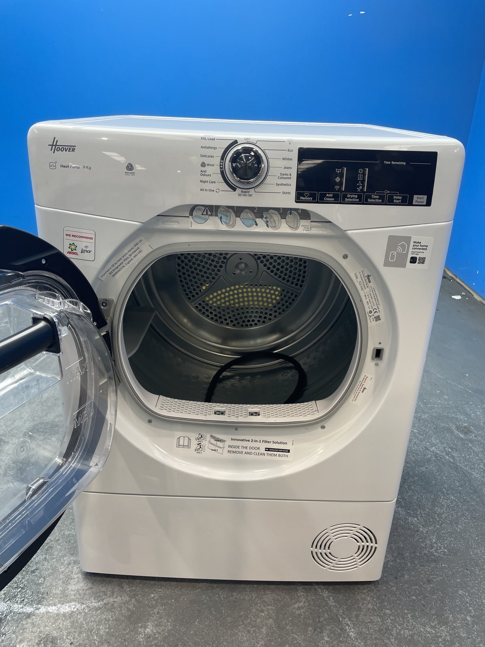 #GRC-159-519 - Hoover H-DRY 350 HRE H9N2TBE-80 9kg Heat Pump Tumble Dryer