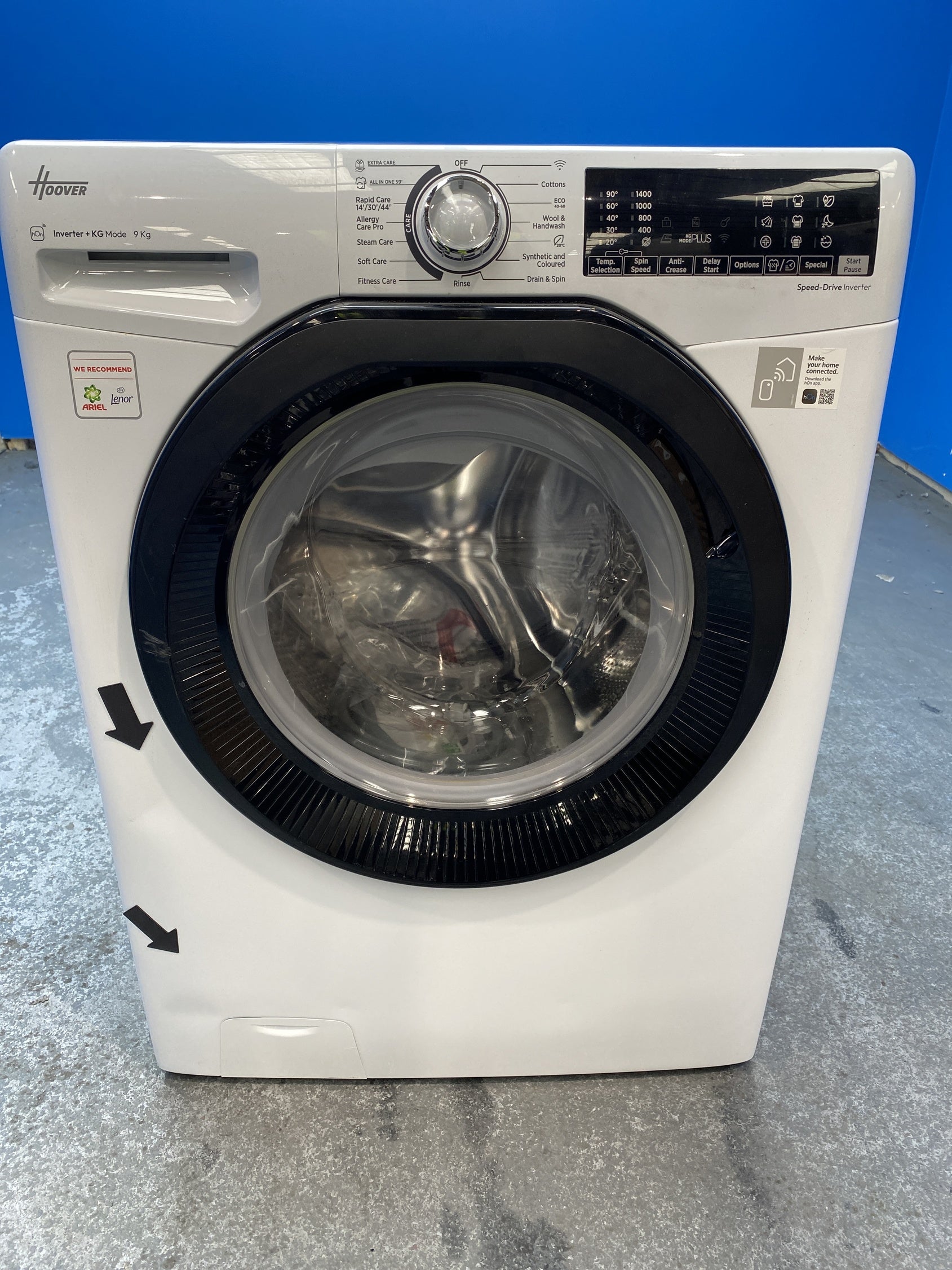 #GRC-157-330 - Hoover H3WPS496TAMB6 9kg 1400 Spin Washing Machine