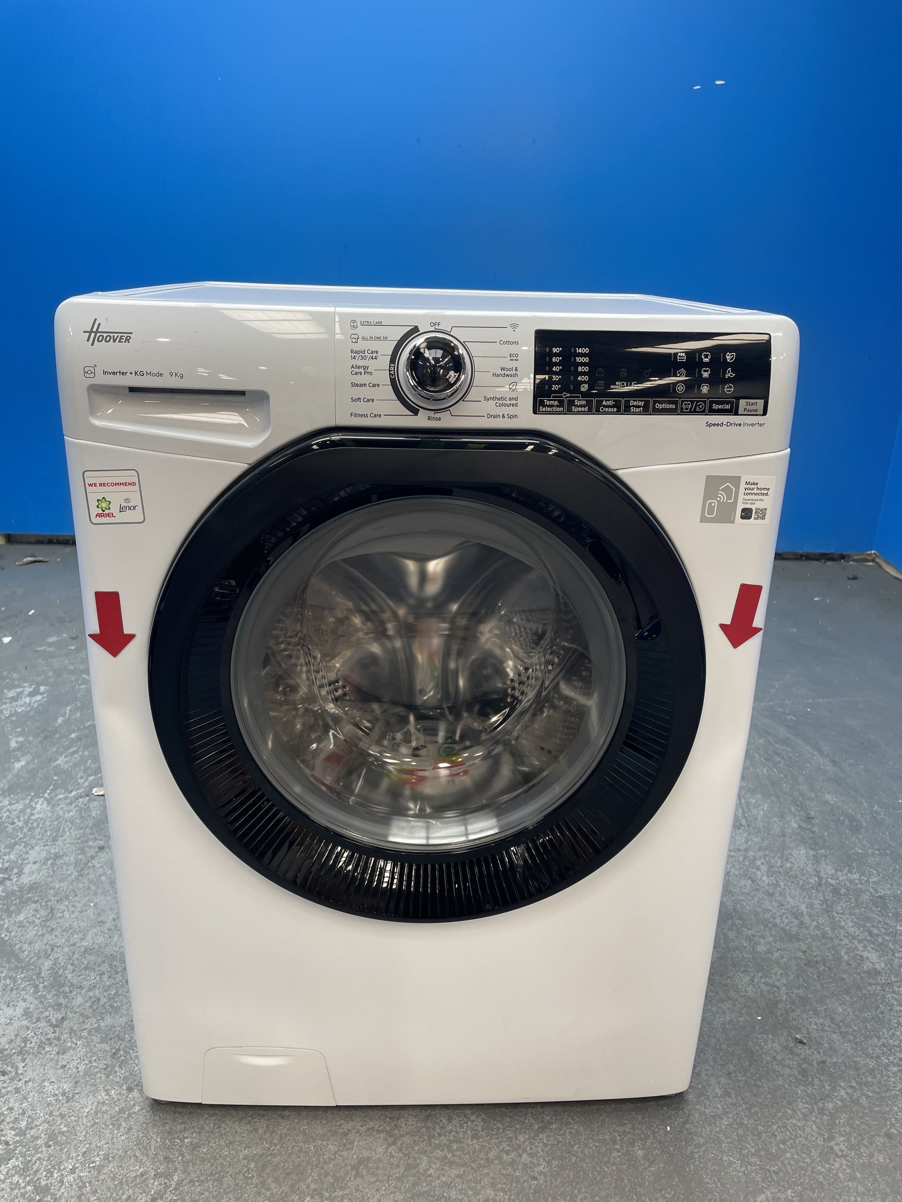 #GRC-158-635 - Hoover H3WPS496TAMB6 9kg 1400 Spin Washing Machine