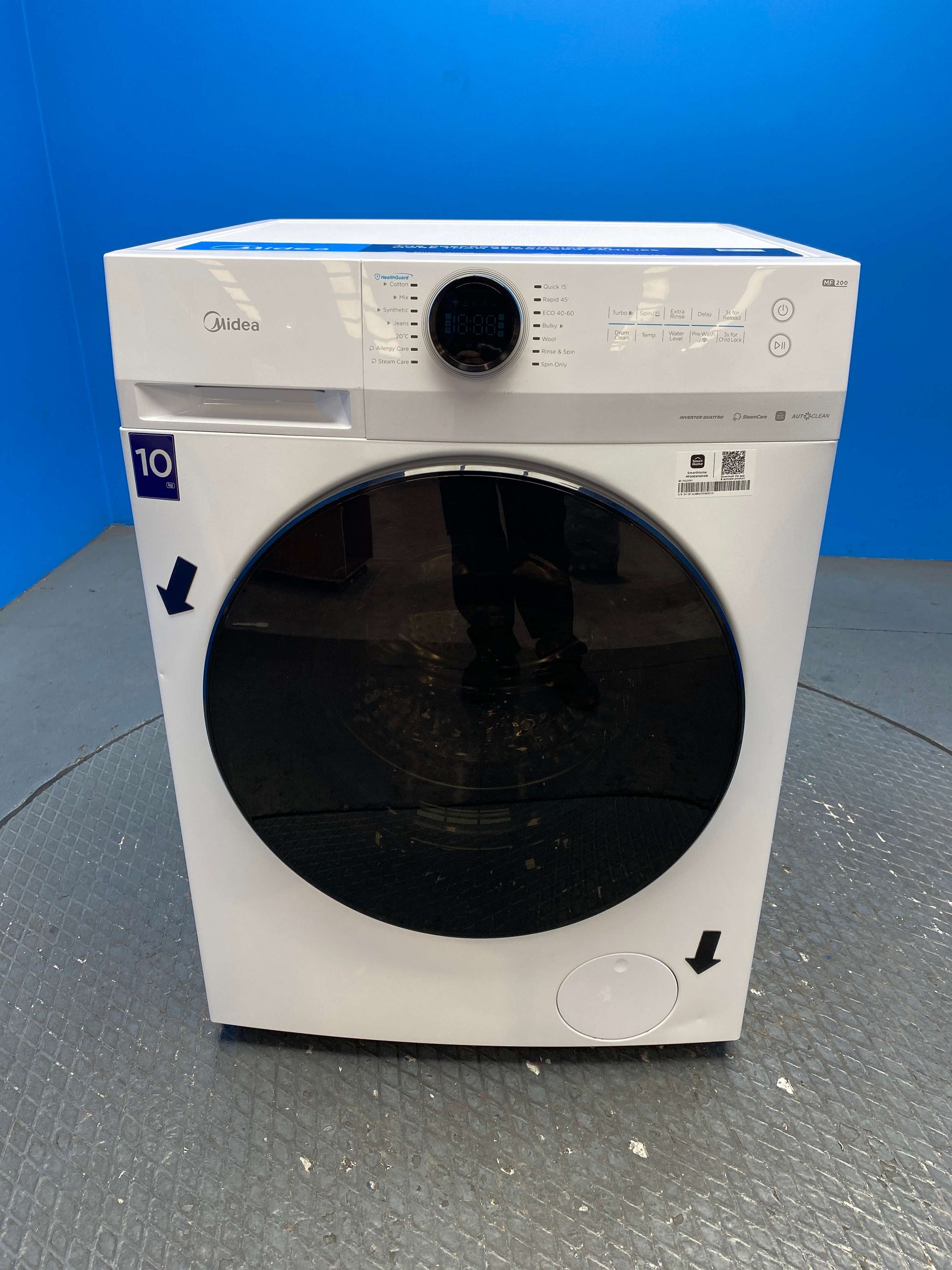 Midea MF20EW100WB 10kg 1400rpm Wi-Fi Washing Machine
