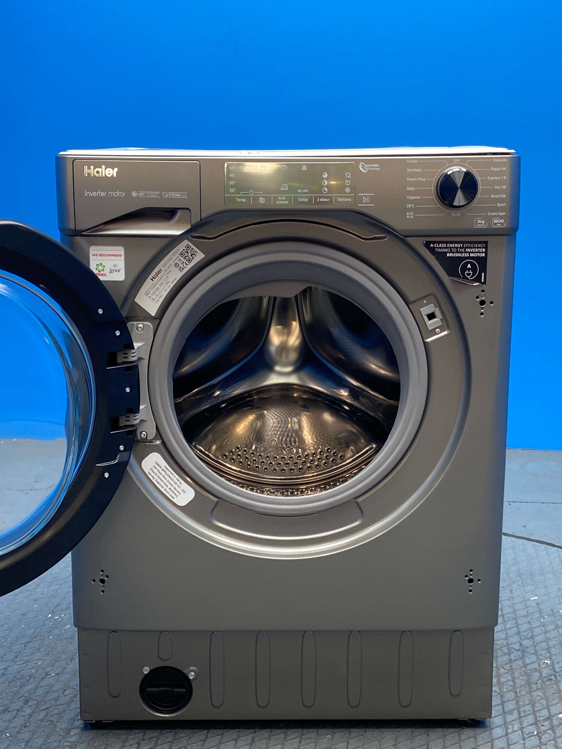 Haier HWQ90B416FWBR Series 4 Integrated 9kg 1600 Spin Washing Machine