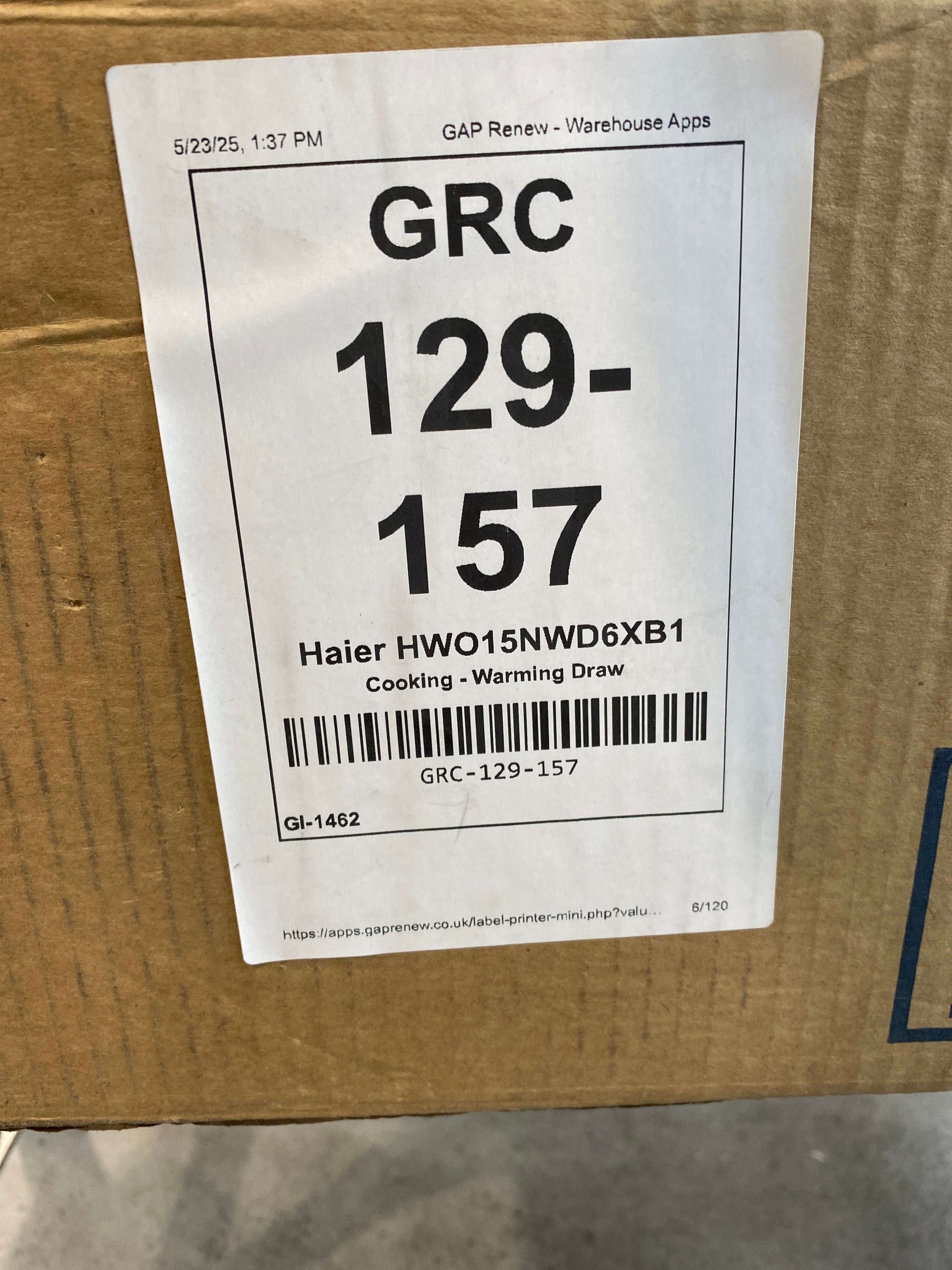Haier Series 6 HWO15NWD6XB1 60cm Warming Drawer
