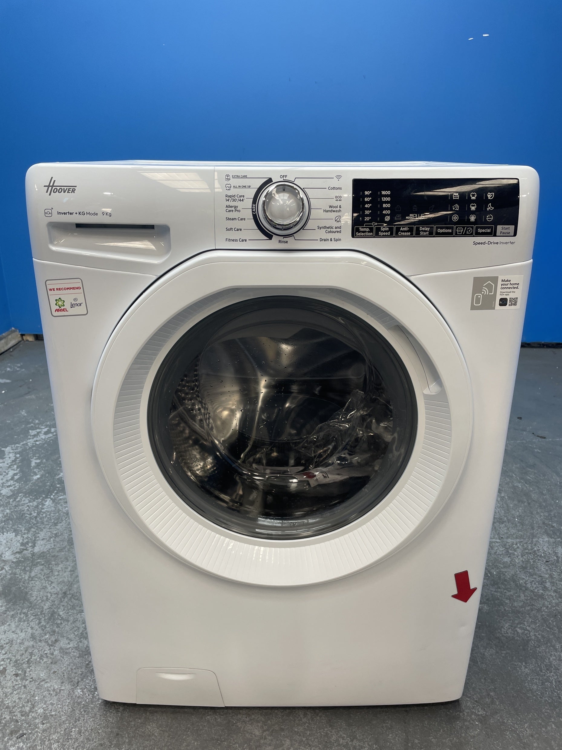 #GRC-159-991 - Hoover H-WASH 350 H3WPS696TAM6-80 9kg 1600rpm Washing Machine