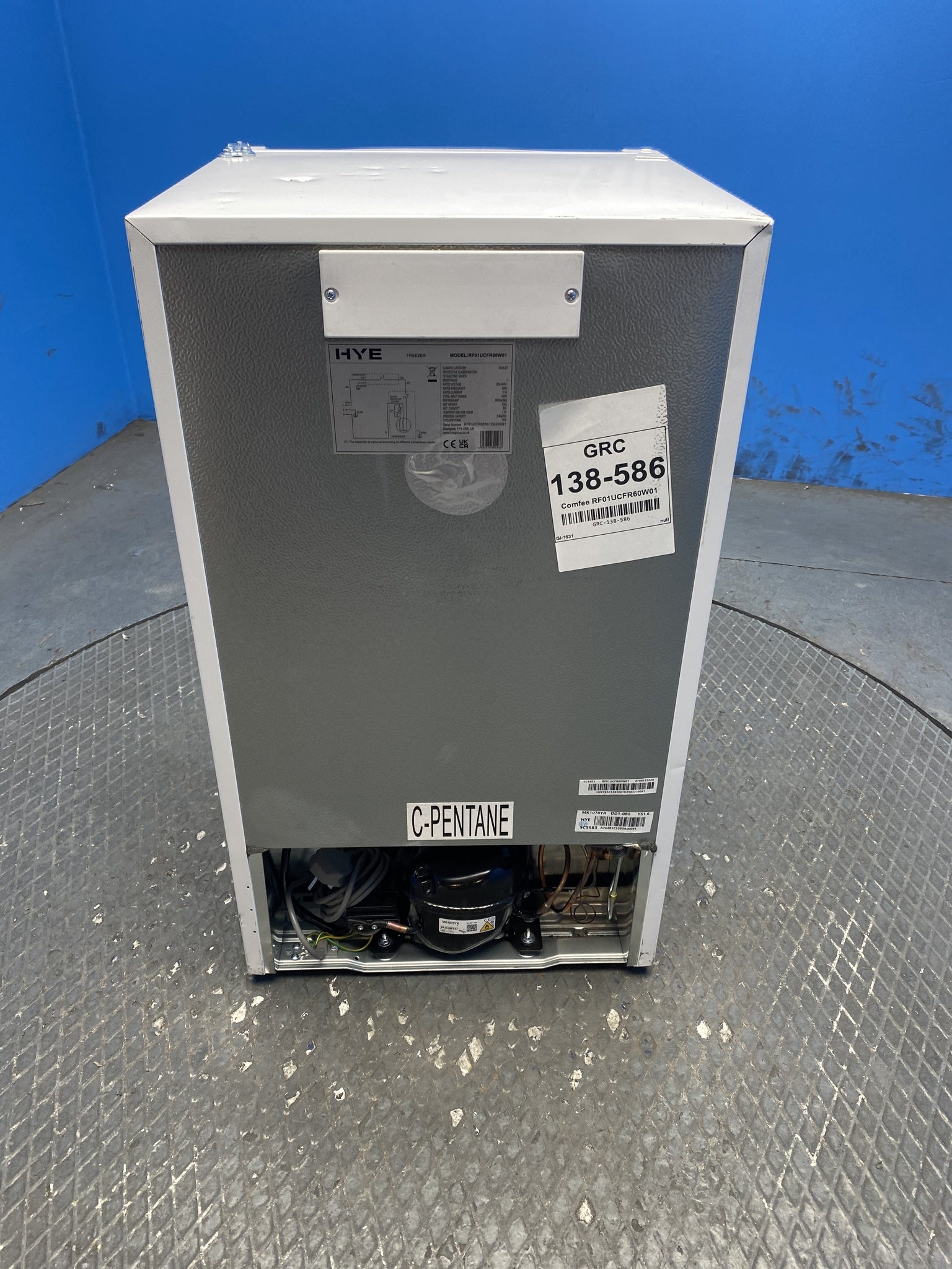 HYE RF01UCFR60W01 60L Under Counter Freezer