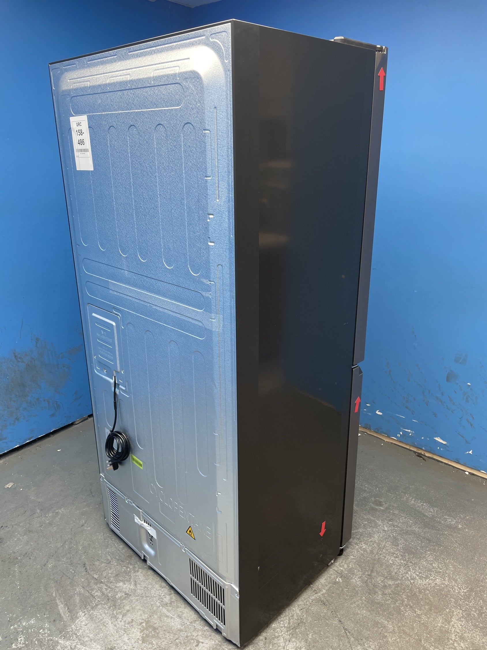 #GRC-158-486 - Hoover H-FRIDGE 700 HHCR3818EWPL 463 Litre American Style Fridge Freezer