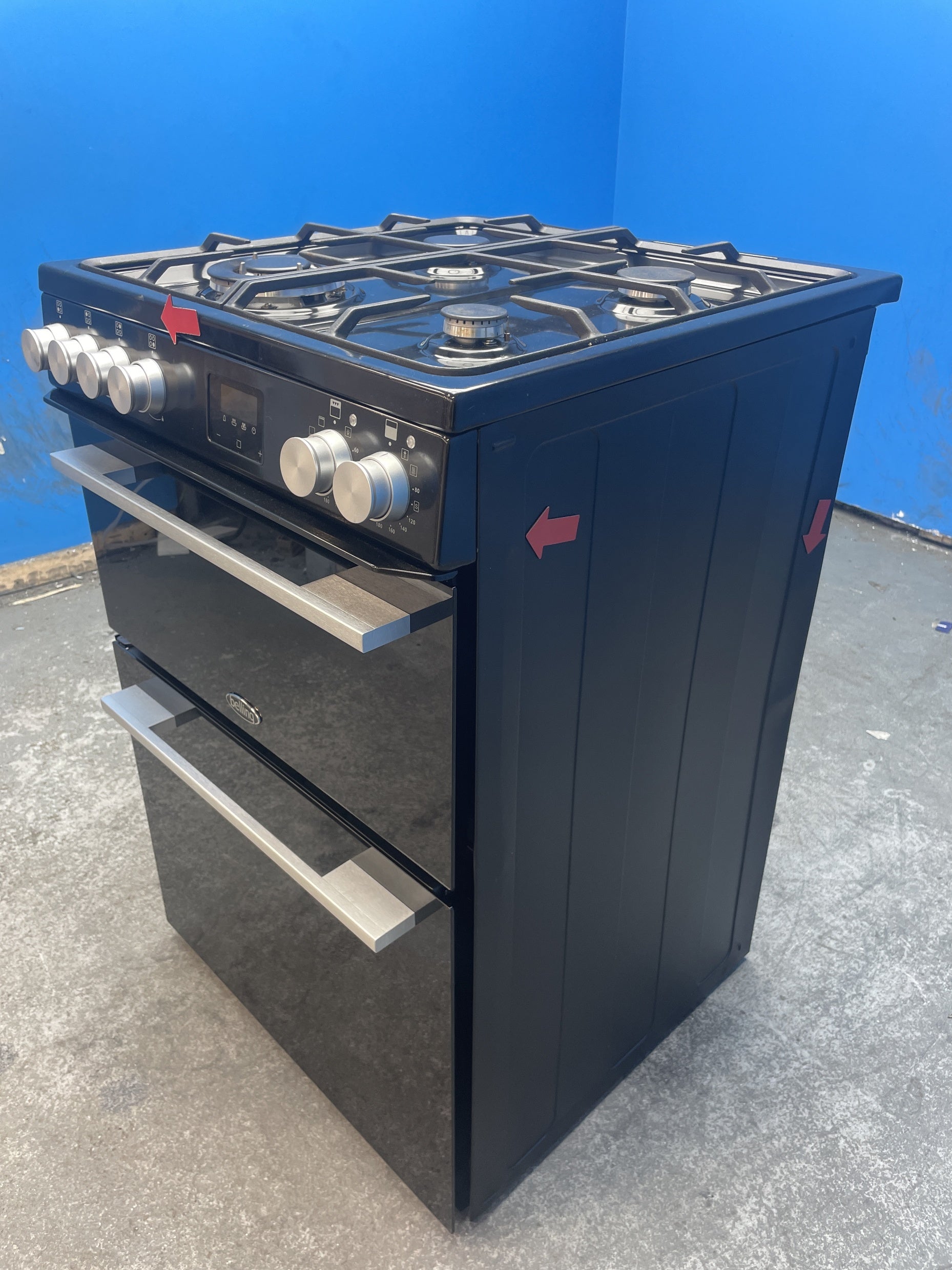 #GRC-159-433 - Belling Vision 60cm Dual Fuel Cooker with Double Oven