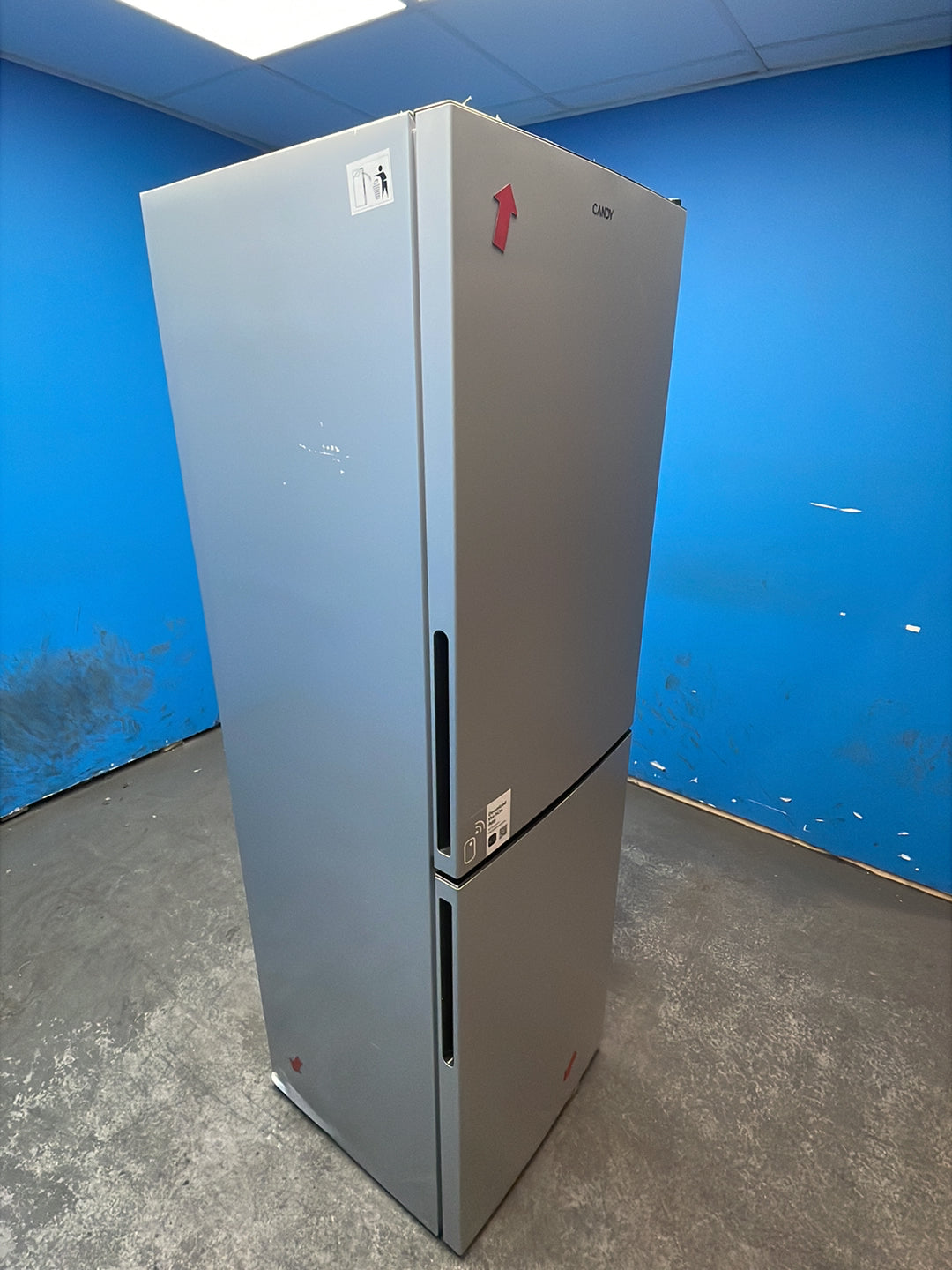#GRC-163-040 - Candy 54.5cm Fridge Freezer – 252L, Silver, Low Frost, Smart WiFi