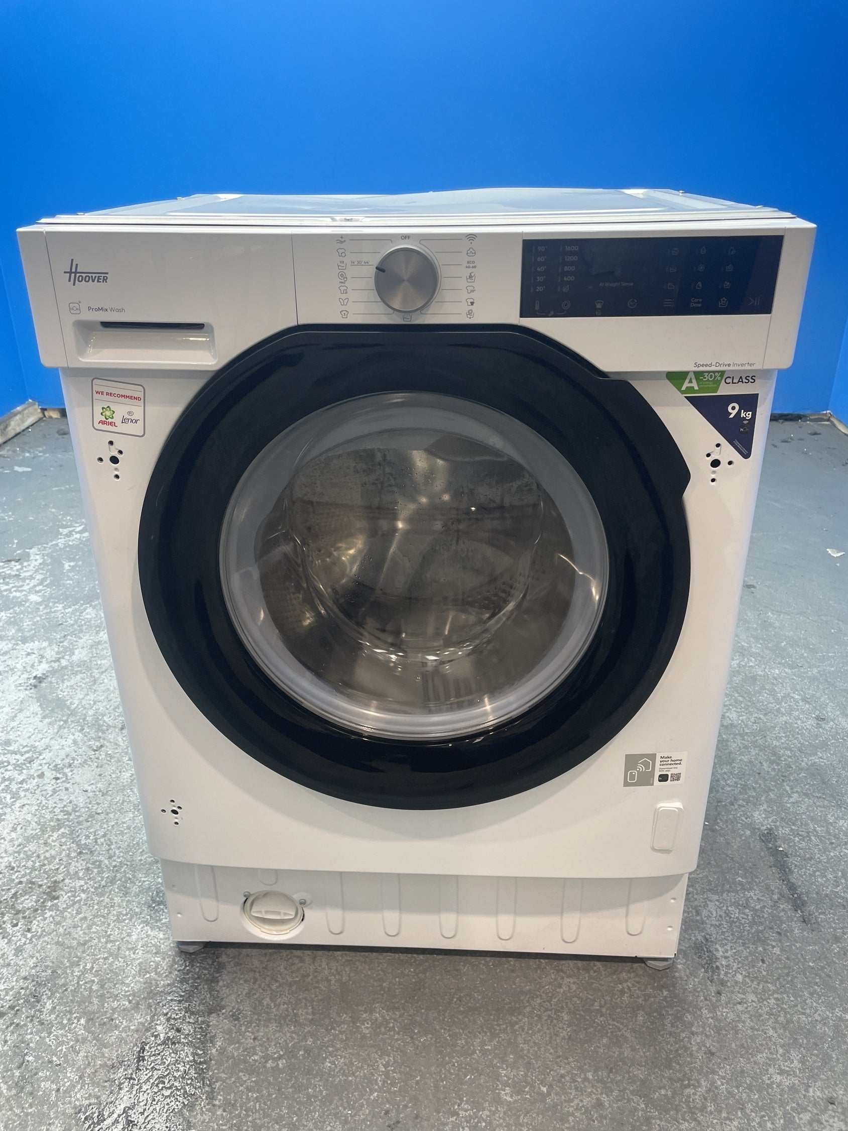 #GRC-156-868 - Hoover H-WASH 400 BH4SD69M6DB9-80 Integrated 9kg 1600rpm Washing Machine