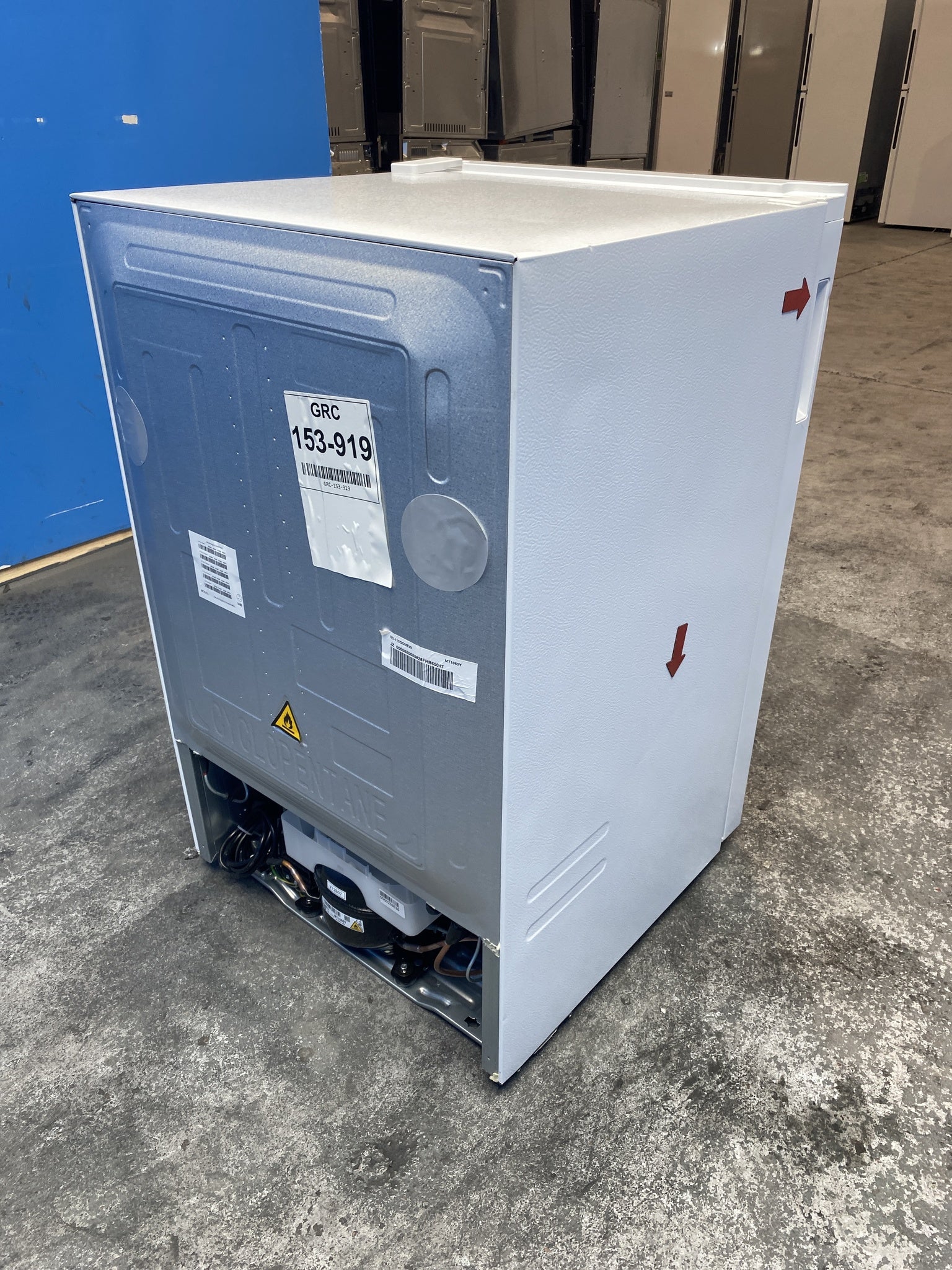 #GRC-153-919 - Hoover H-FRIDGE 300 HONOQ2S58EWK Under Counter Fridge with Ice Box