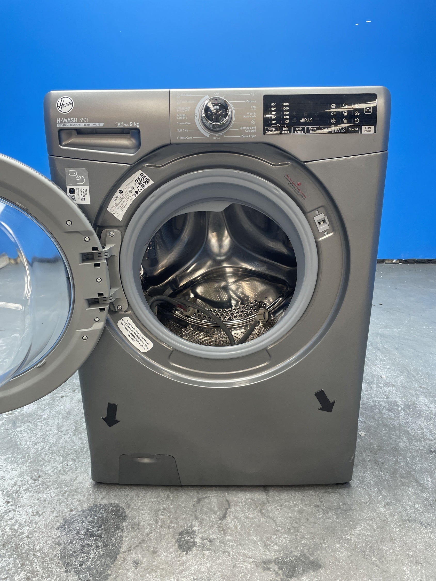 #GRC-152-255 - Hoover H3WPS496TMRR6 9kg 1400 Spin Washing Machine