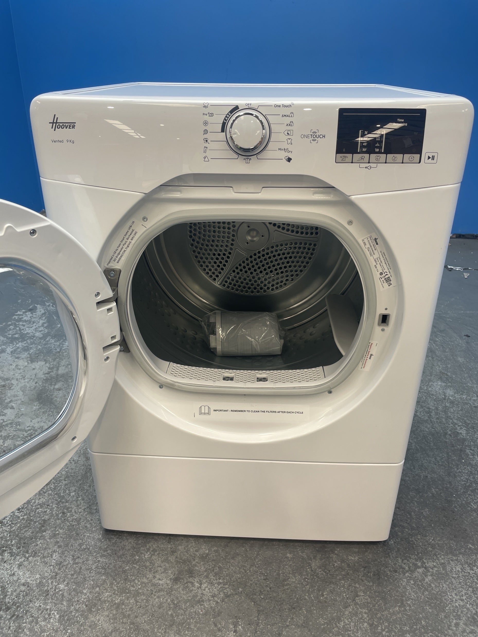 #GRC-158-538 - Hoover HLE V9DG-80 9kg Vented Tumble Dryer