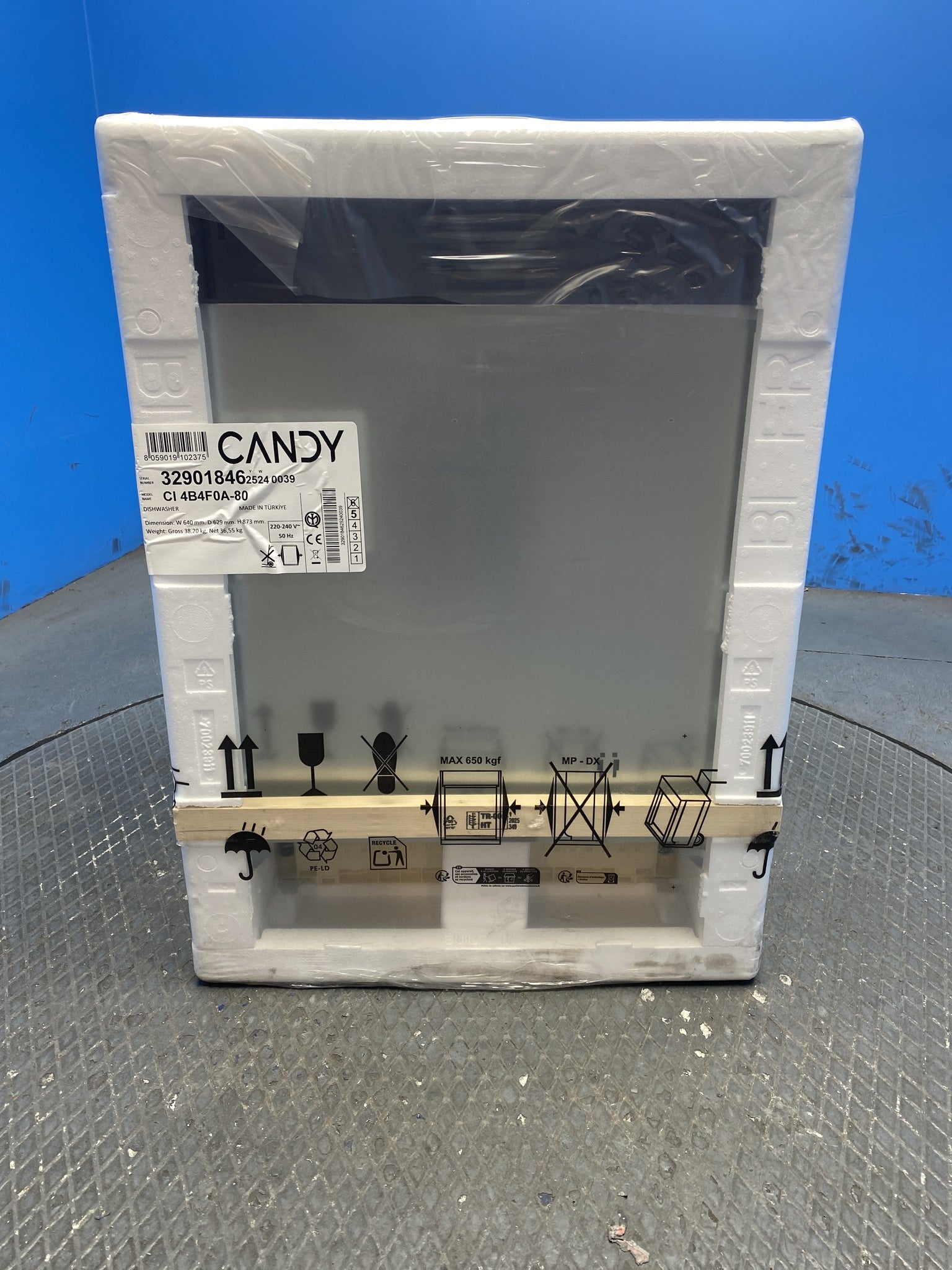 Candy RapidÓ CI 4B4F0A-80 Integrated 14 Place Dishwasher