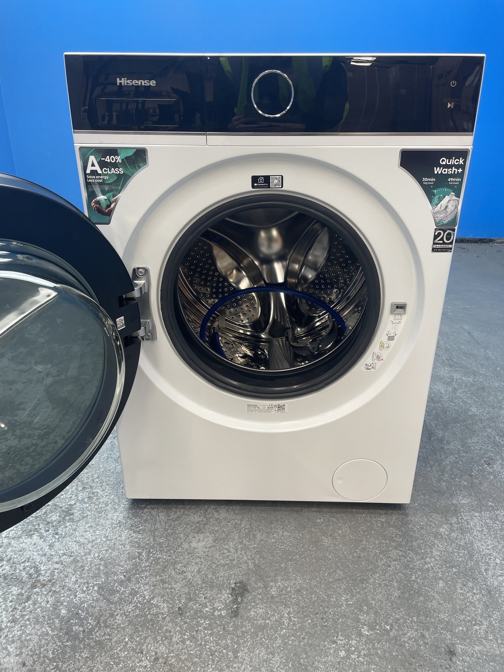 #GRC-152-493 - Hisense WF5I1045BWQ KitchenFit 5i 10.5 kg WiFi Washing Machine