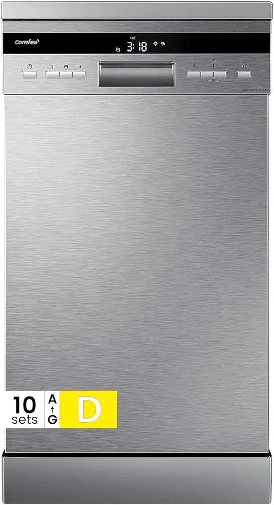 Comfee CDWEF1036ESS-UK 45cm Slimline 10 Place Setting Dishwasher – Renew 2 U