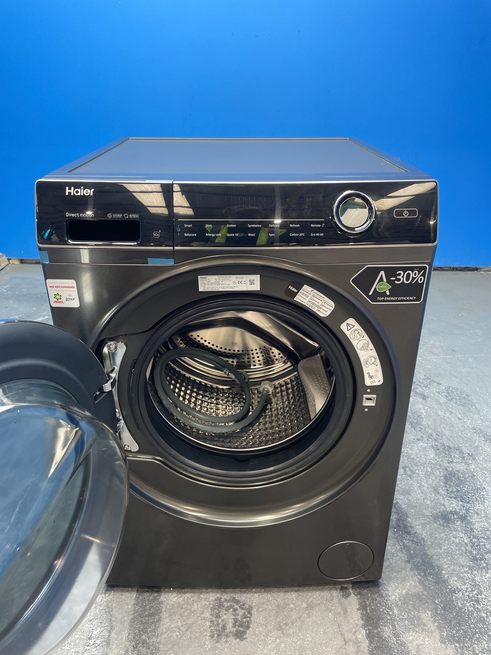 #GRC-163-474 - Haier 11kg 1400rpm Washing Machine – Direct Motion Motor, Anthracite