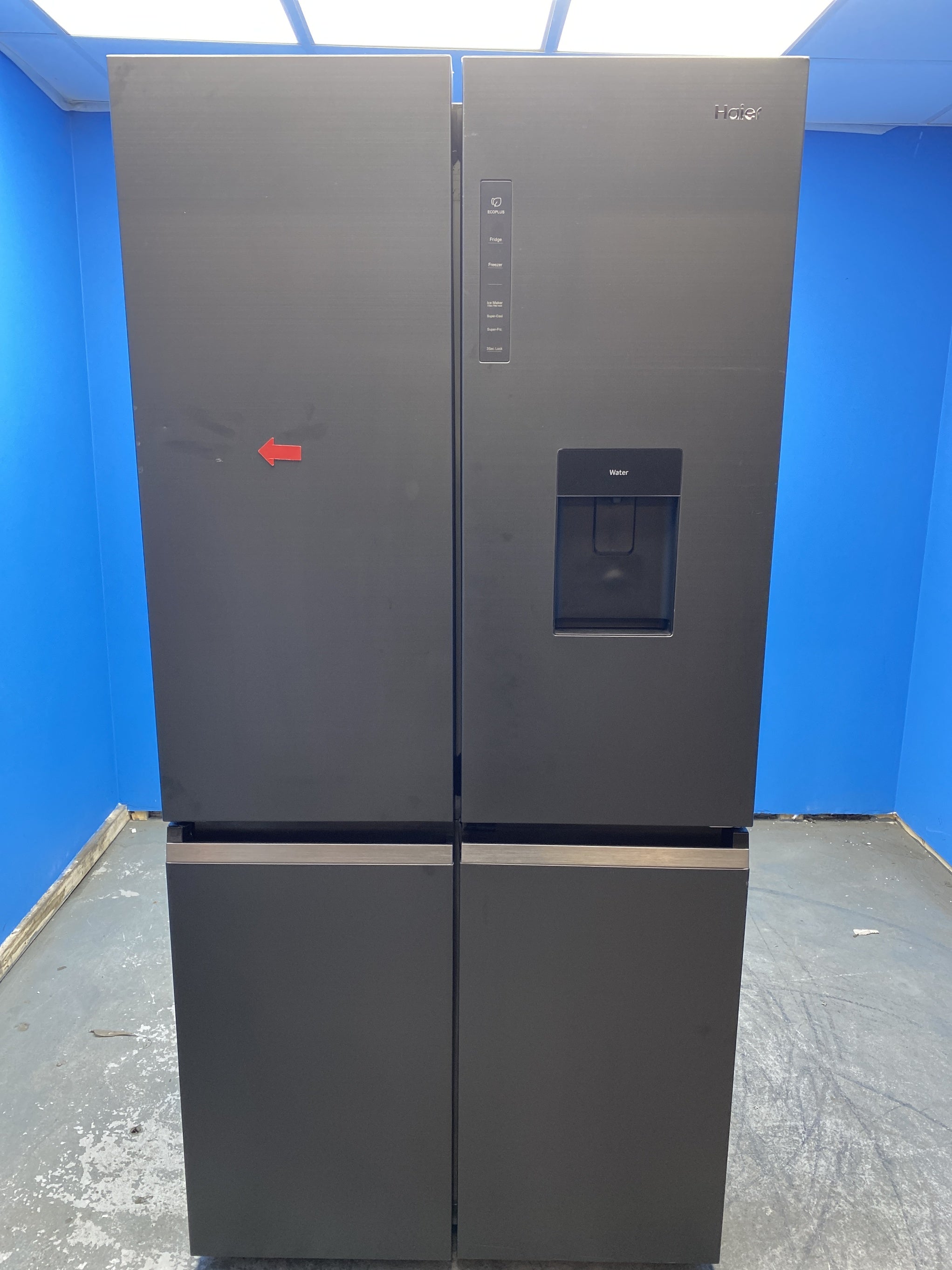 #GRC-152-683 - Haier HCR5919EHMB 528 Litre American Style Fridge Freezer