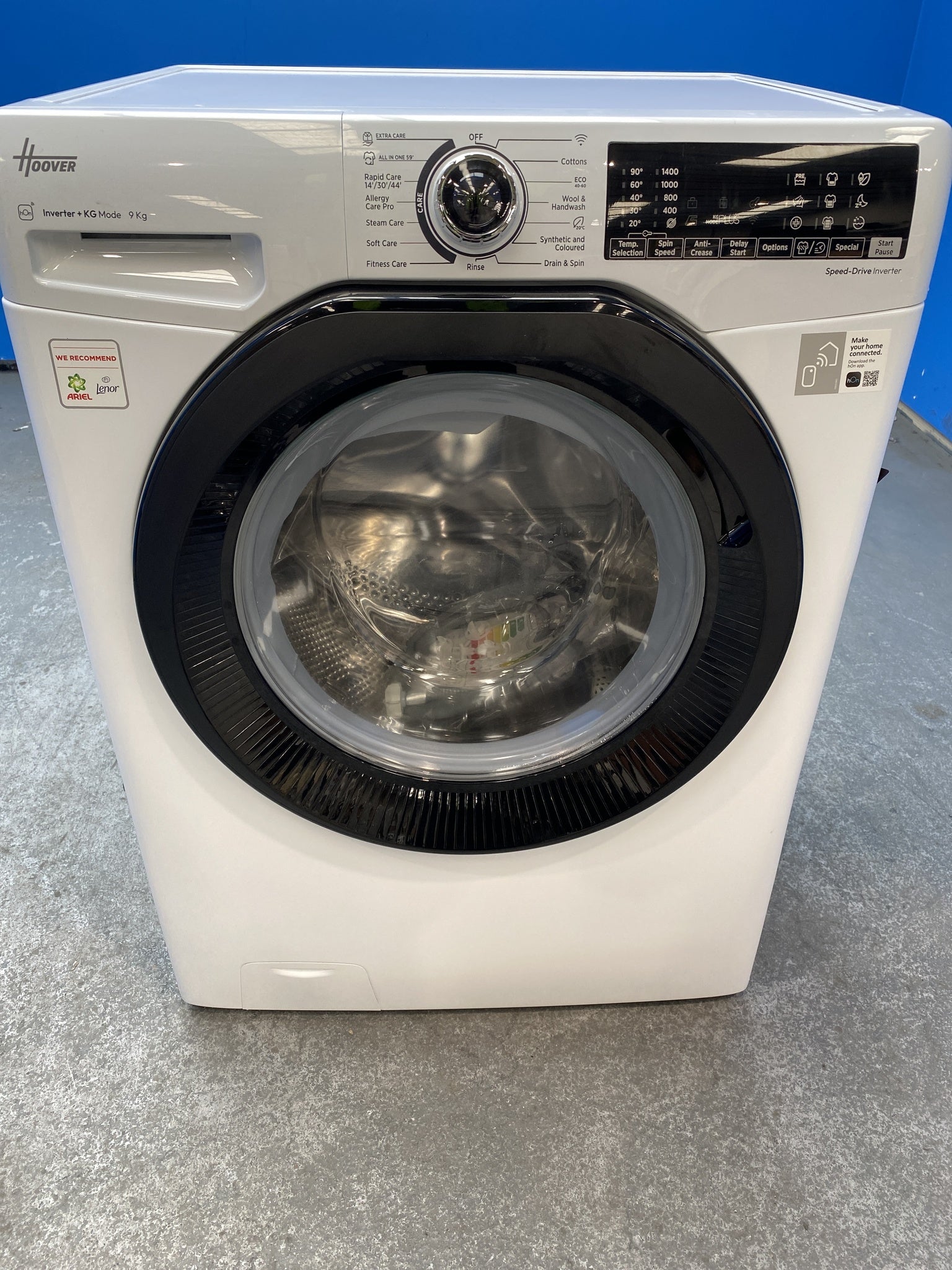 #GRC-157-933 - Hoover H3WPS496TAMB6 9kg 1400 Spin Washing Machine