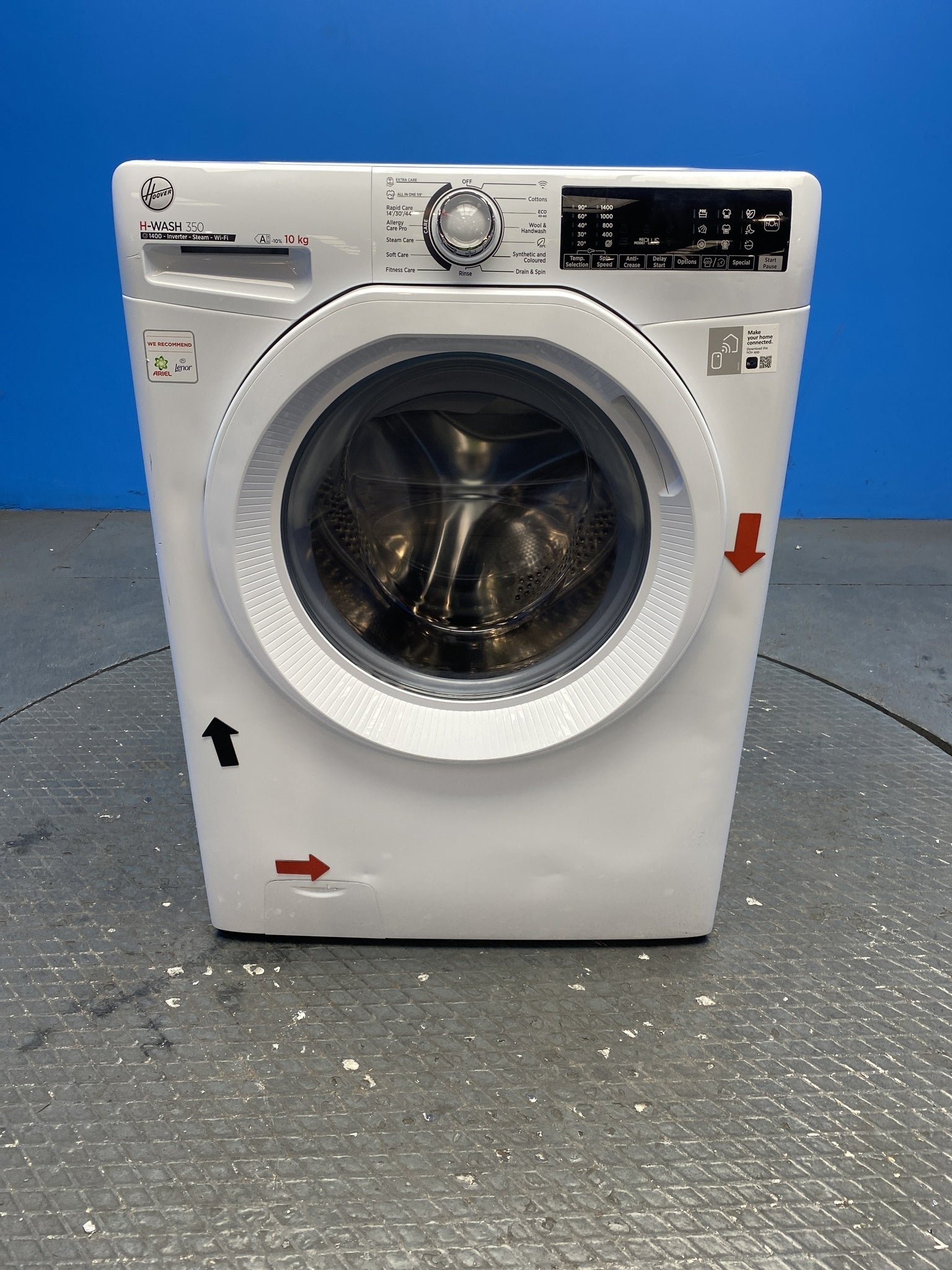 Hoover H3WPS4106TM6 10kg 1400 Spin Washing Machine