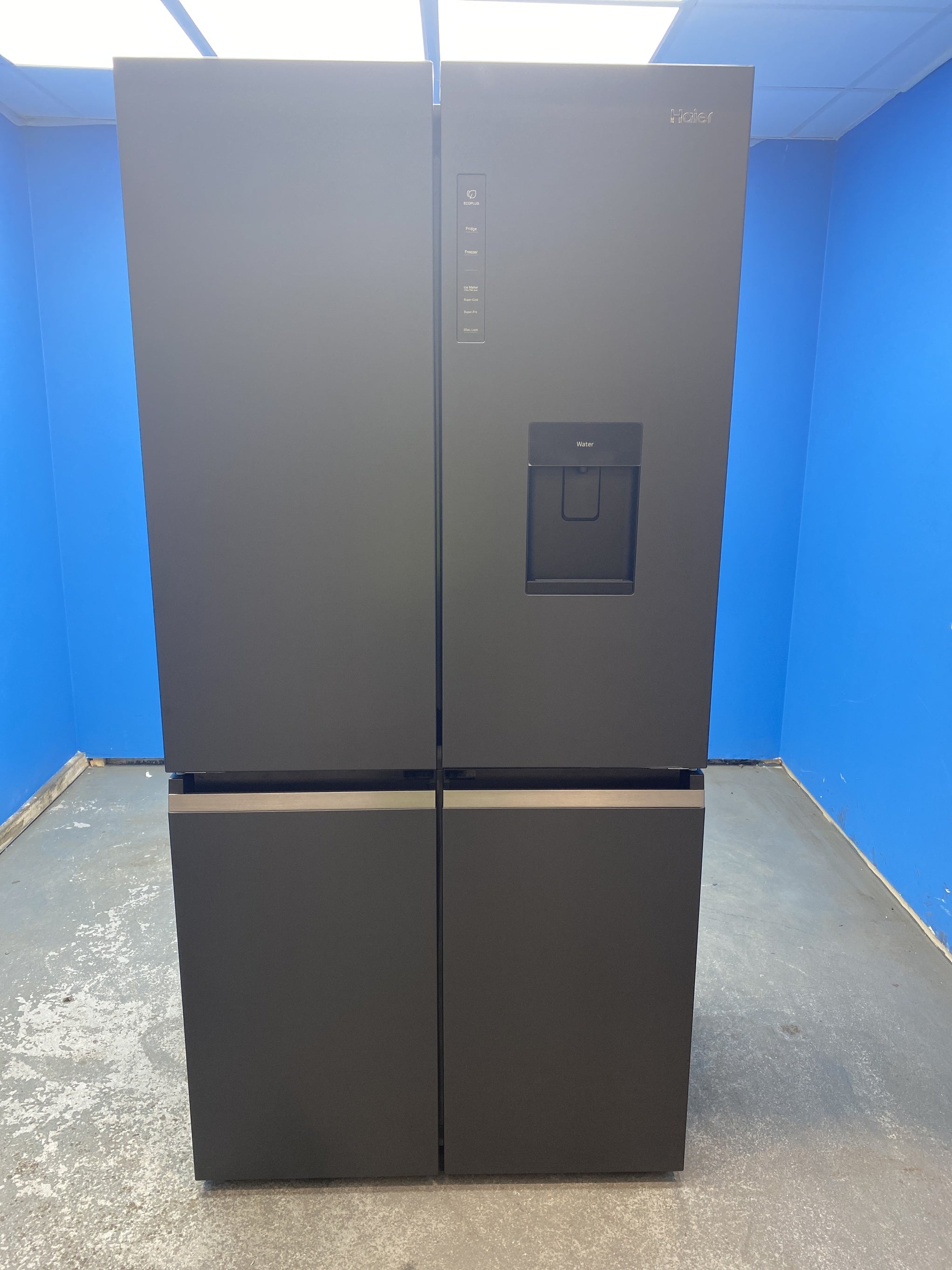 #GRC-156-444 - Haier HCR5919EHMB 528 Litre American Style Fridge Freezer