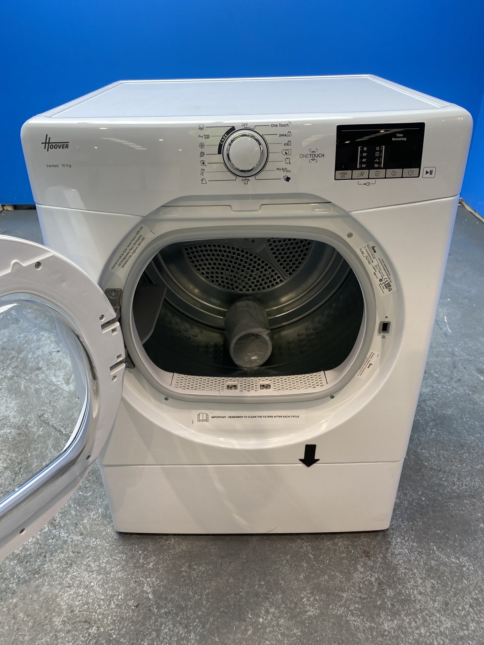 #GRC-153-250 - Hoover HLE V10DG-80 10kg Vented Tumble Dryer