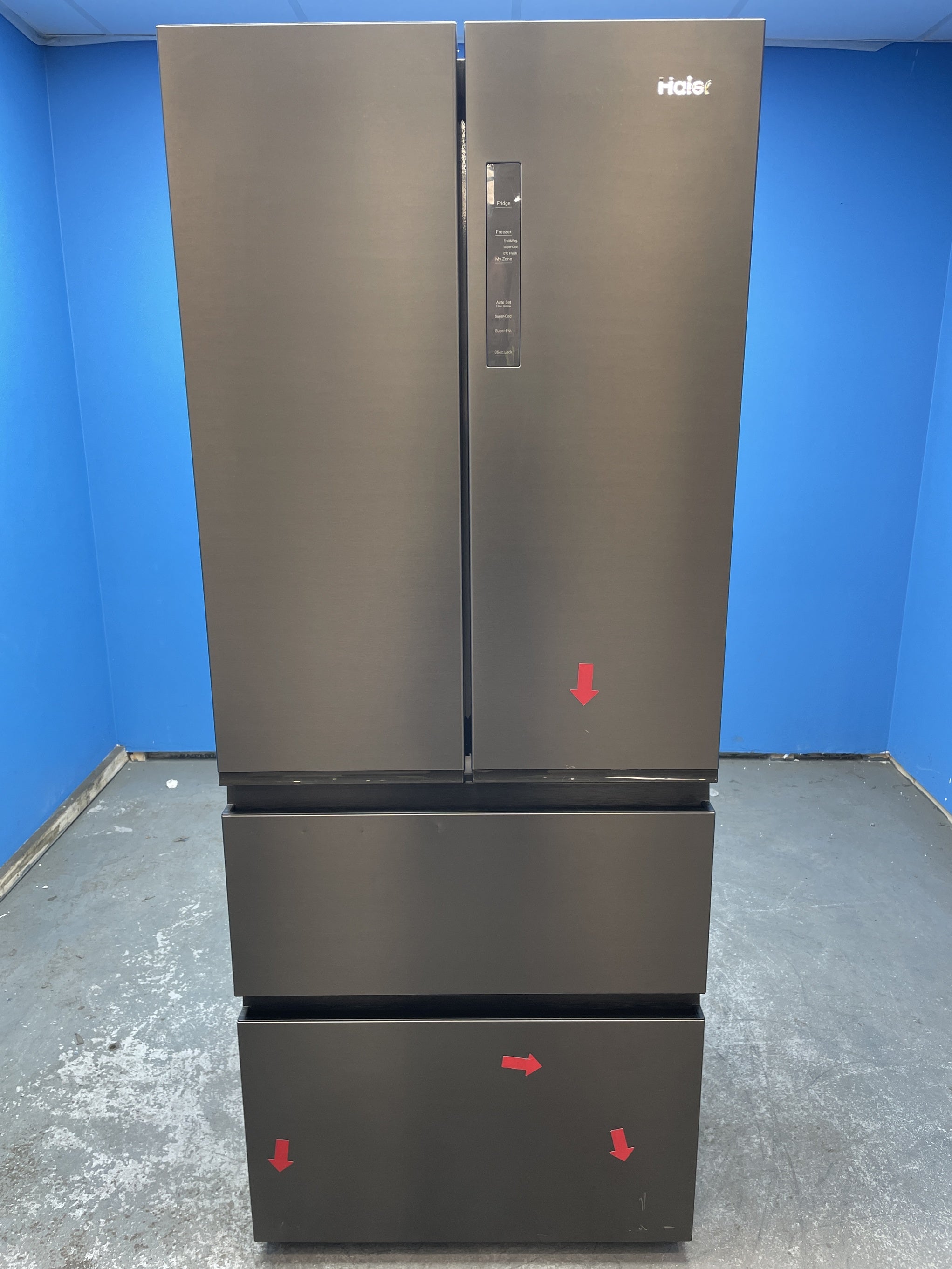 #GRC-153-572 - Haier HFR3718ENMD 70cm 60/40 Total No Frost Fridge Freezer