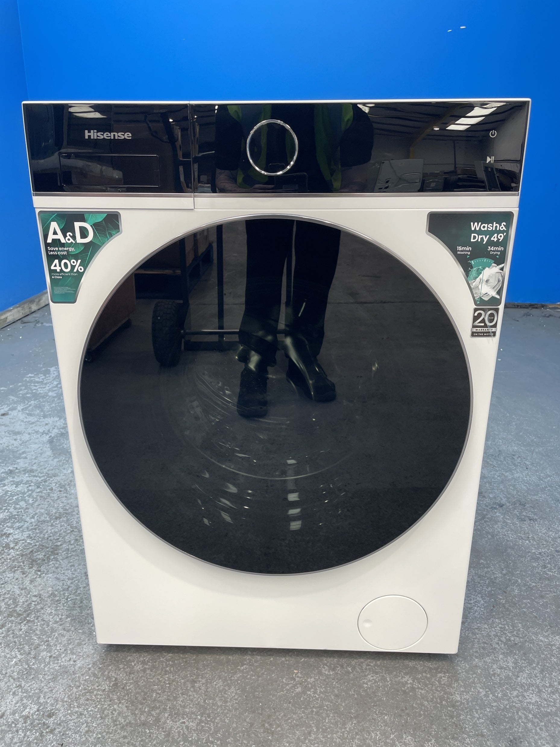 #GRC-158-013 - Hisense WD5I1245BWR 5i Series 12/8kg 1400rpm Washer Dryer
