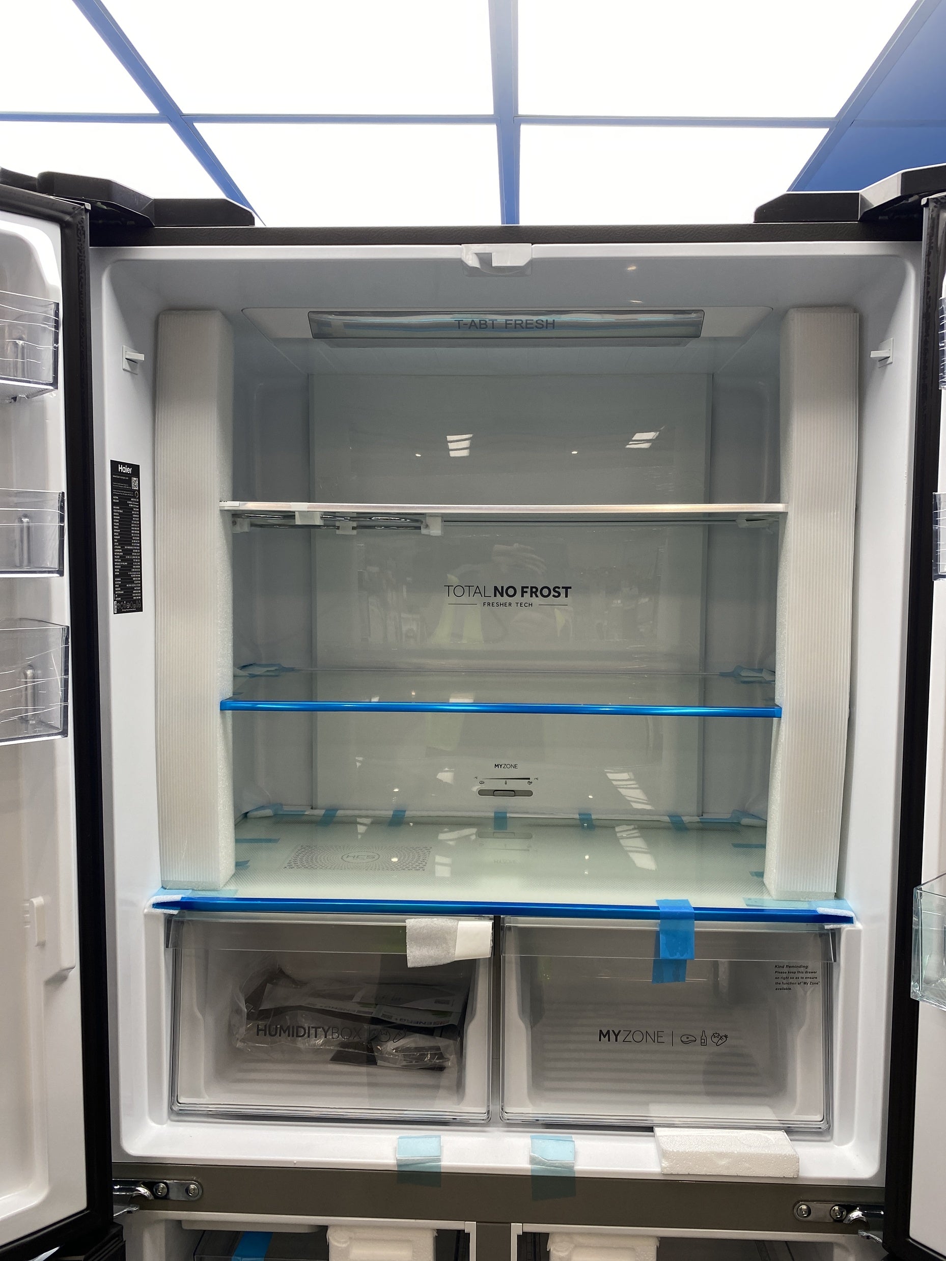 #GRC-156-555 - Haier HCR5919EHMB 528 Litre American Style Fridge Freezer